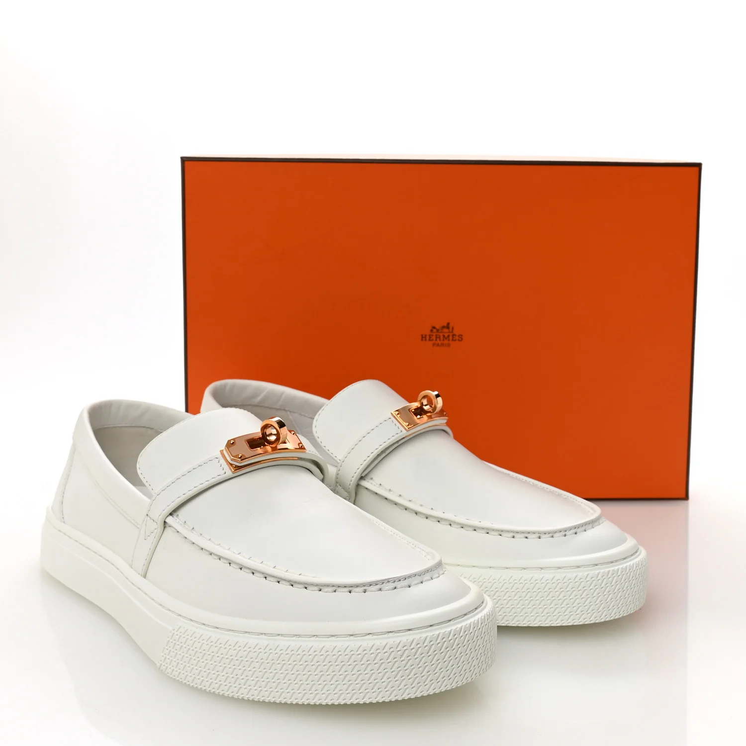 Calfskin Game Slip On Sneakers 39 White - Image 9