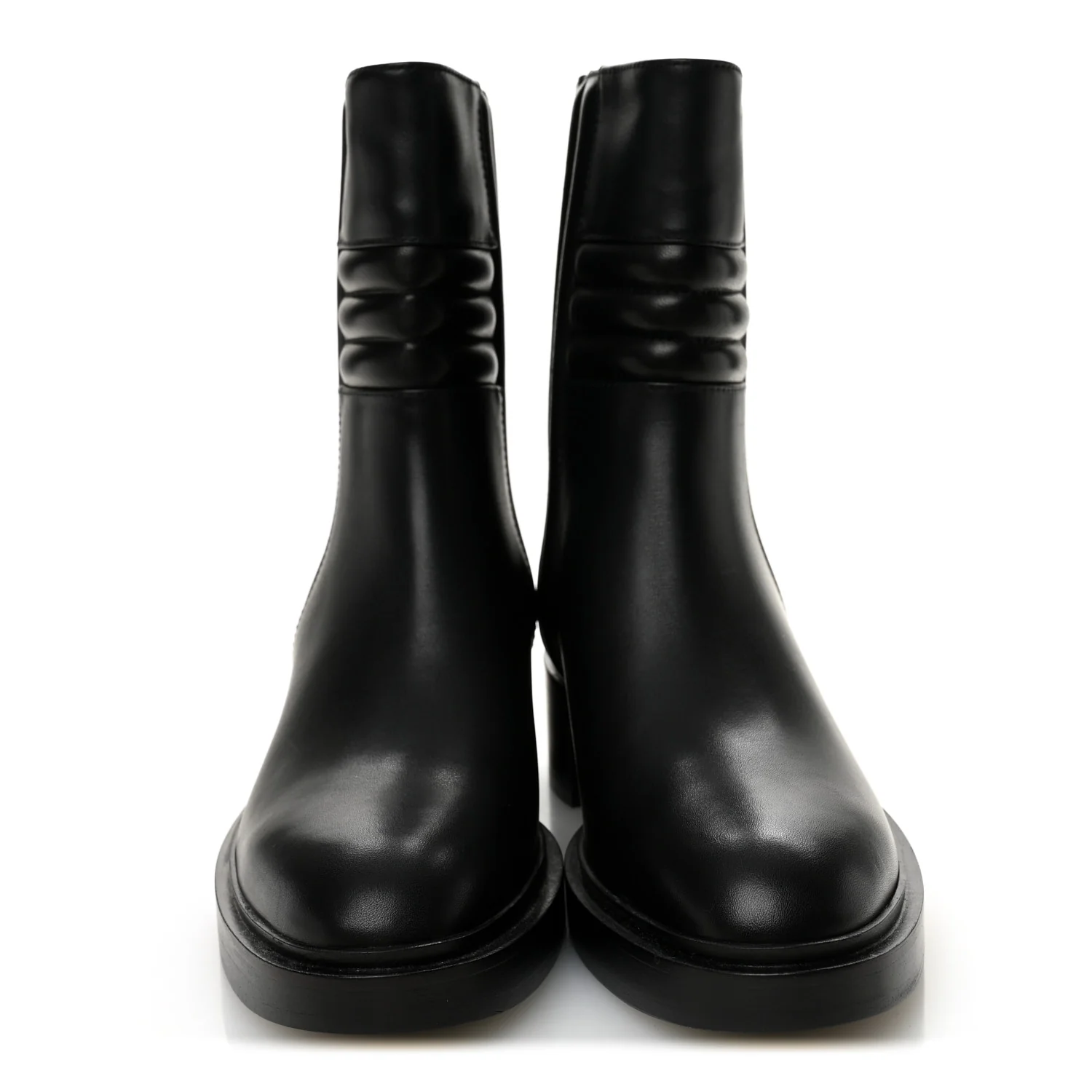 Calfskin Harper Ankle Boots 37.5 Black - Image 2
