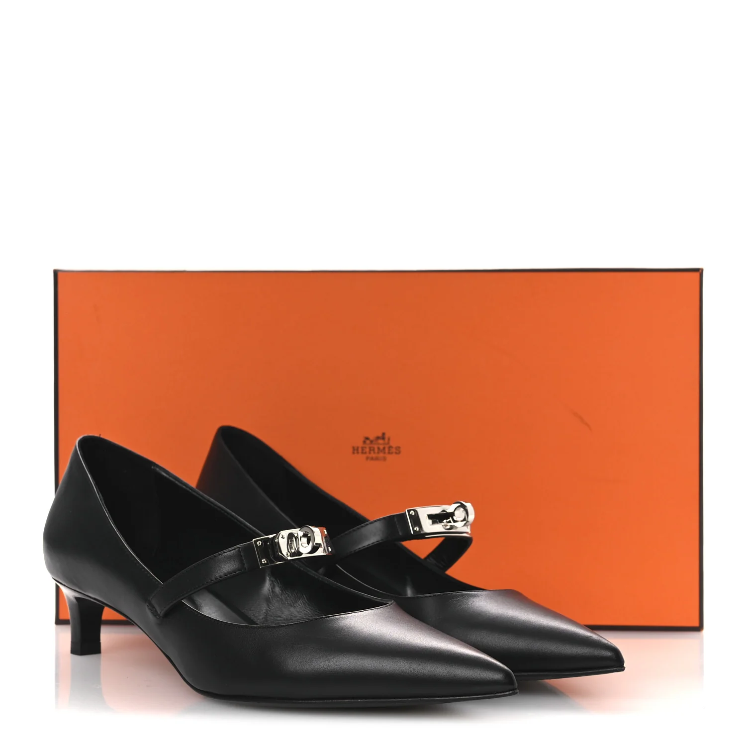 Calfskin Kiara 40 Pumps 39 Black - Image 17