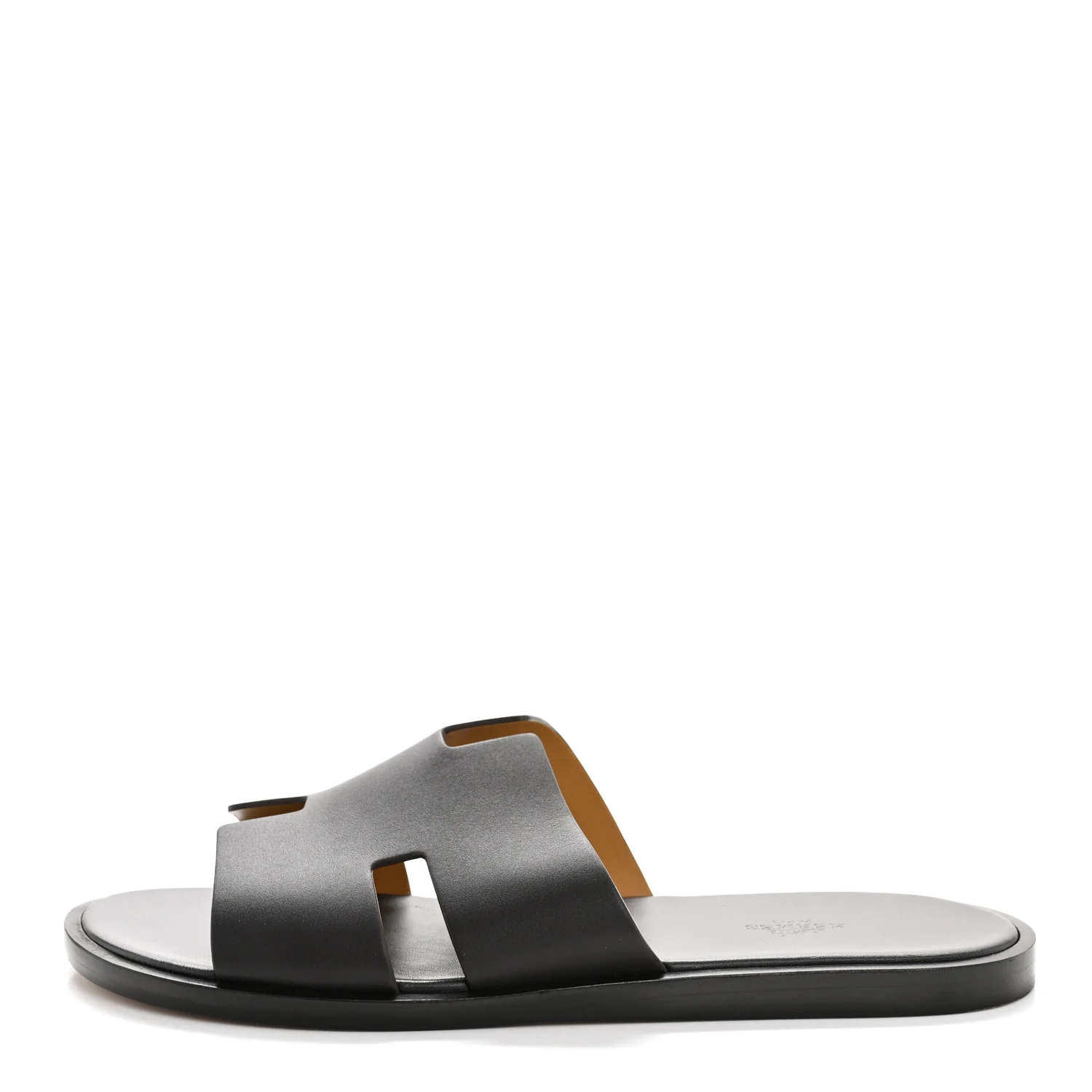 Calfskin Mens Izmir Sandals 43 Black