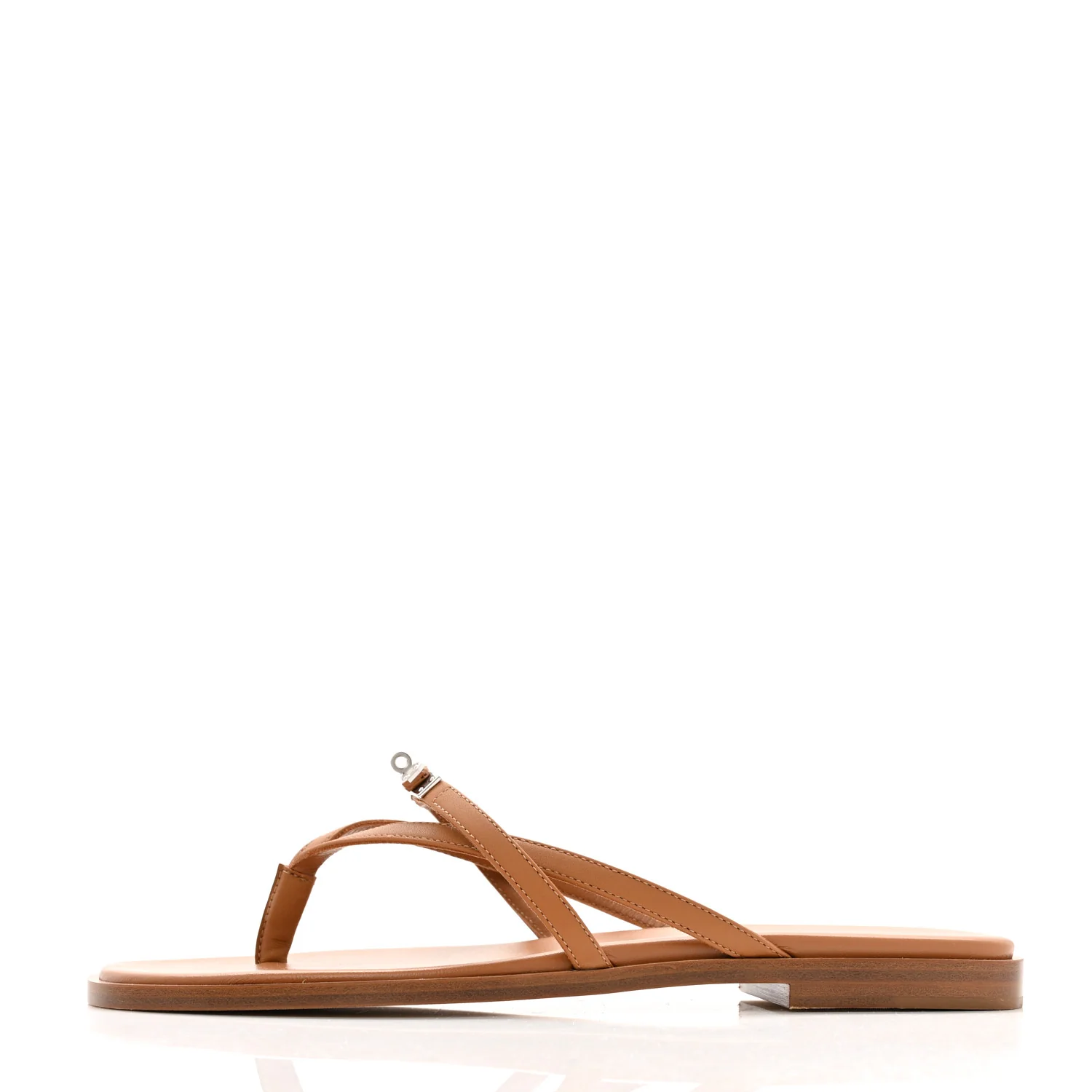 Calfskin Miss Sandals 38 Naturel