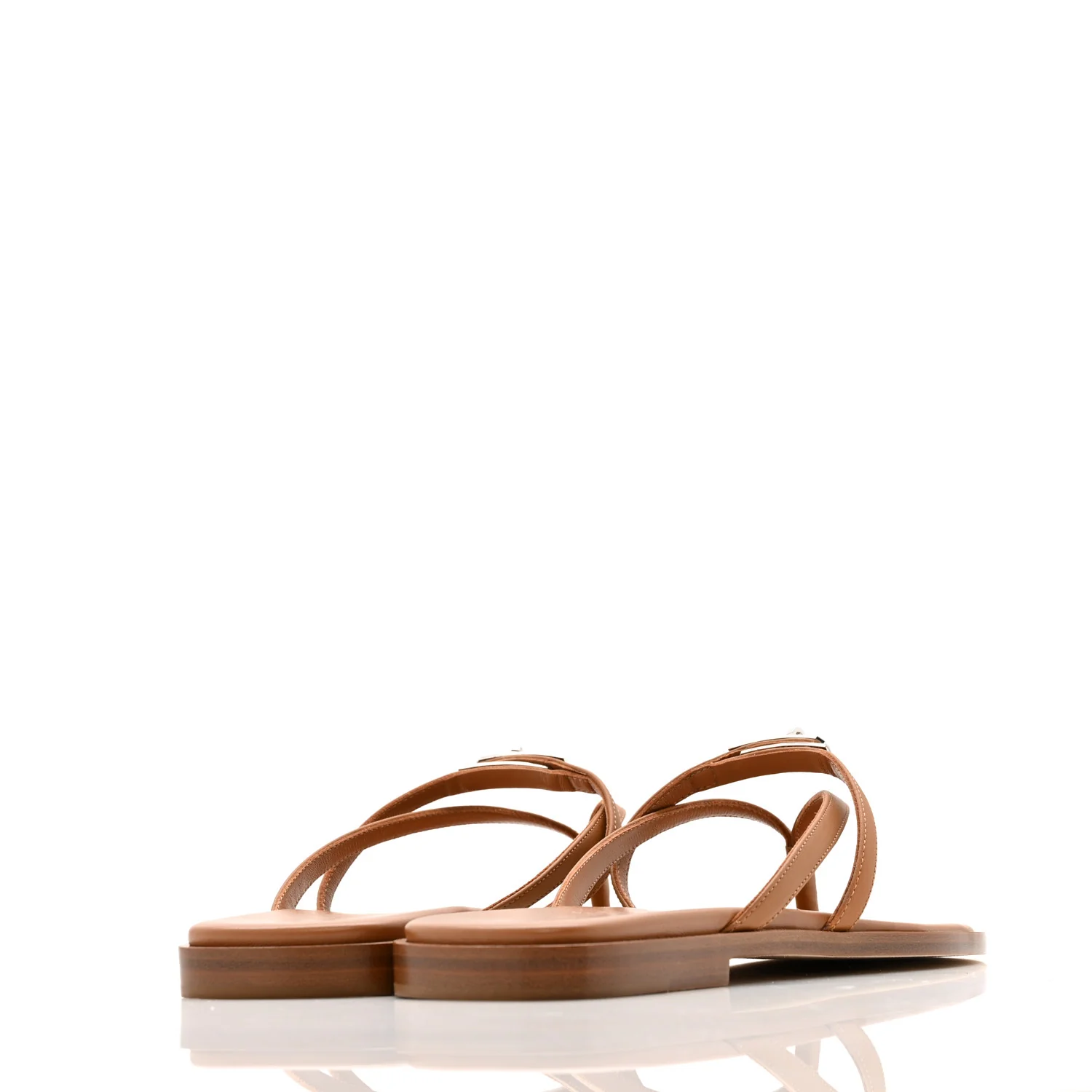 Calfskin Miss Sandals 38 Naturel - Image 5