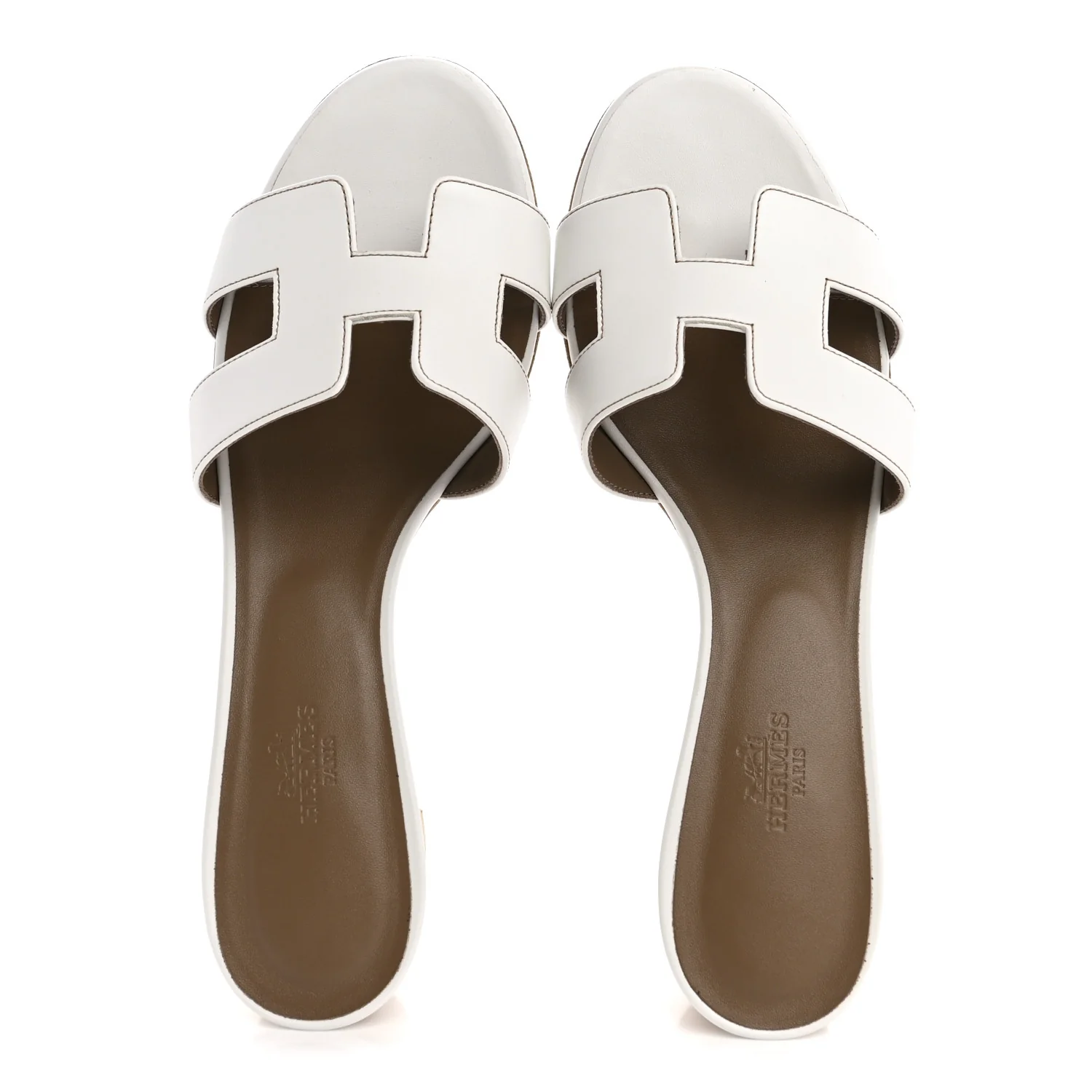 Calfskin Oasis Sandals 39.5 White - Image 2