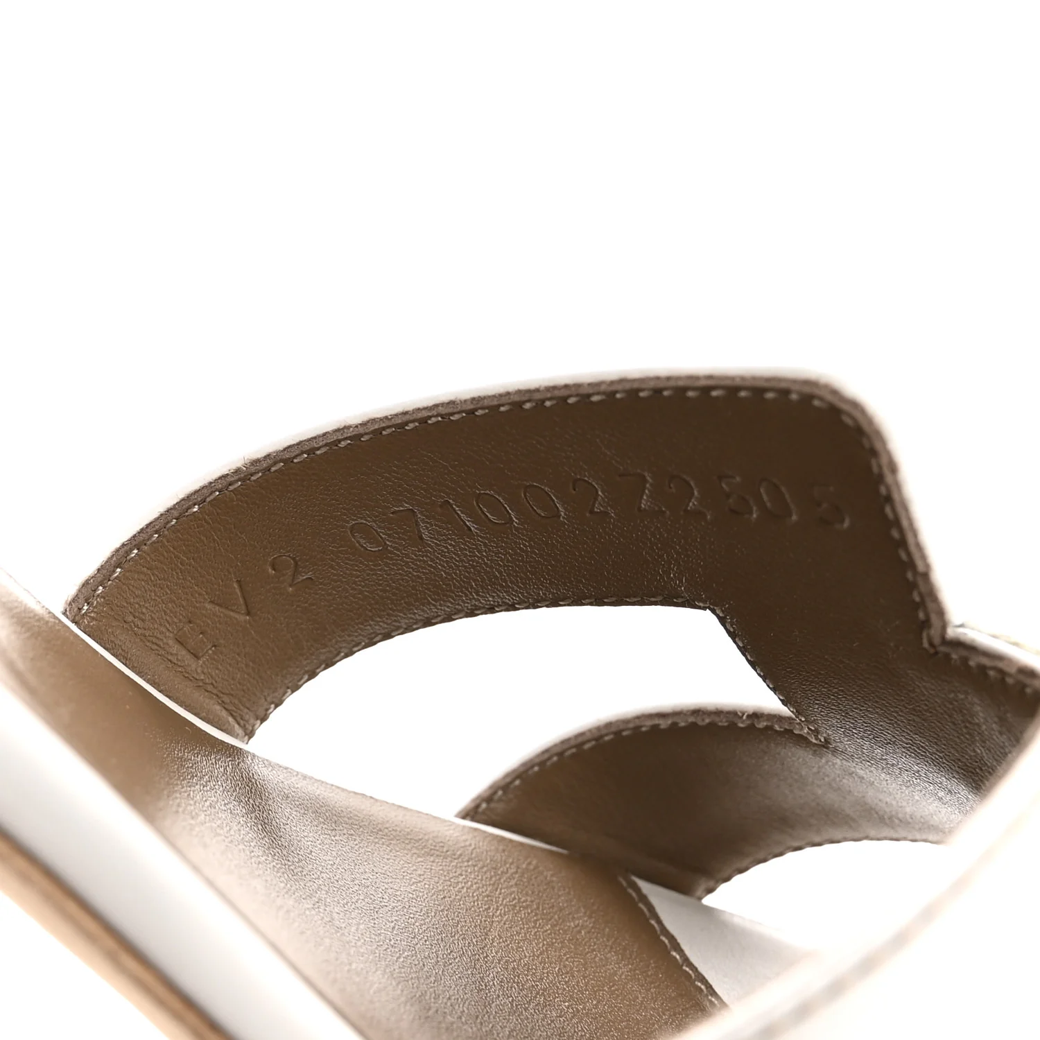Calfskin Oasis Sandals 39.5 White - Image 9