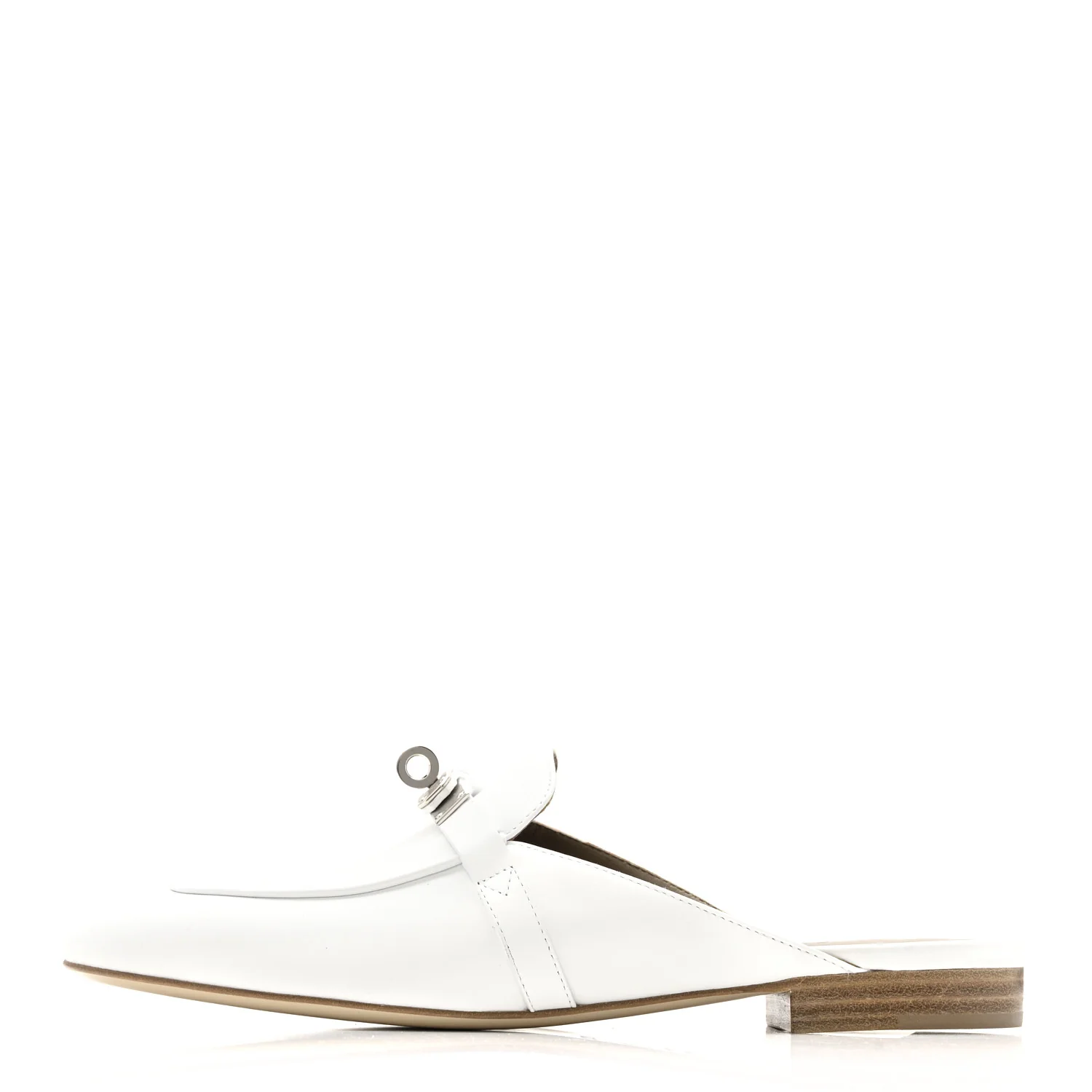 Calfskin Oz Mules 38.5 White