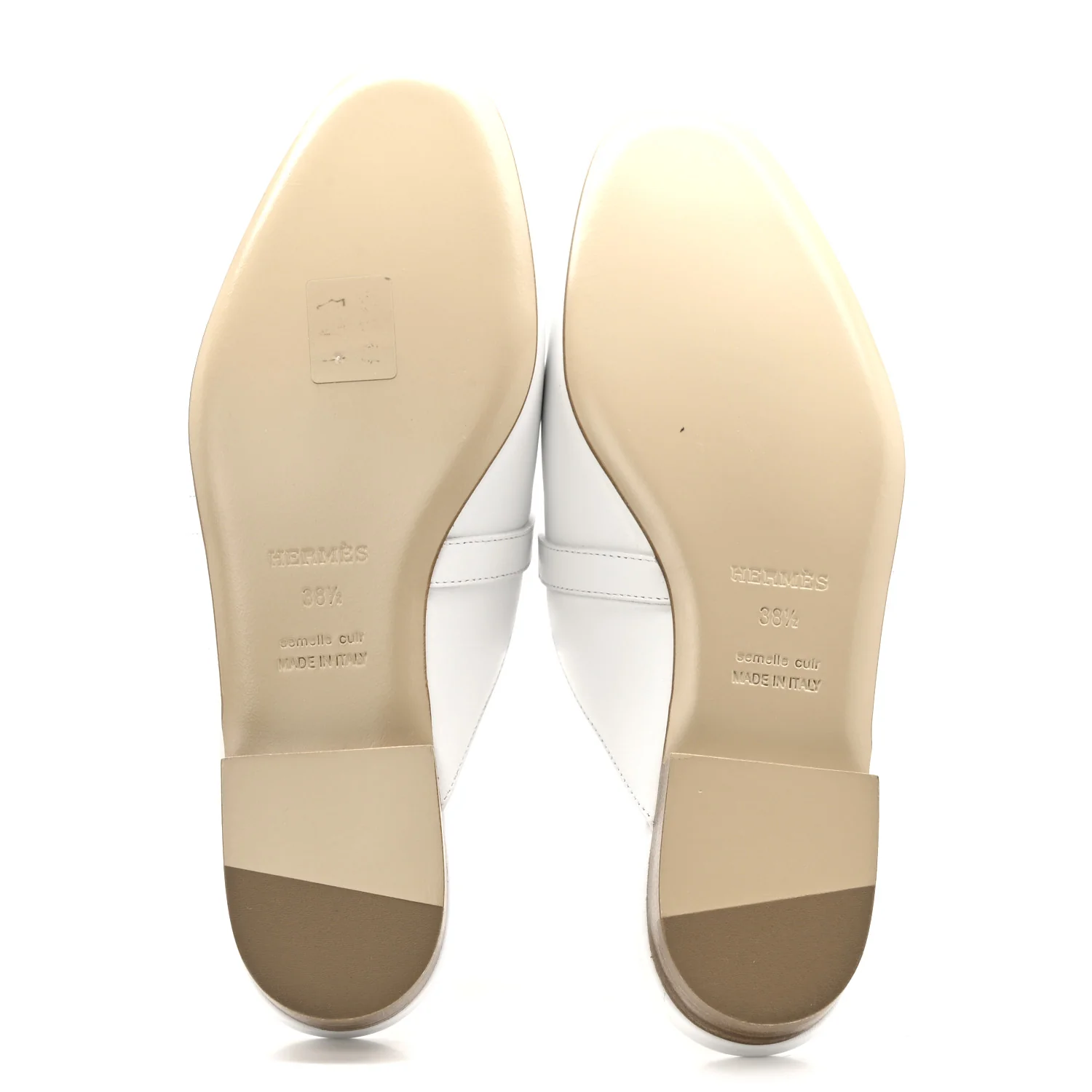 Calfskin Oz Mules 38.5 White - Image 6