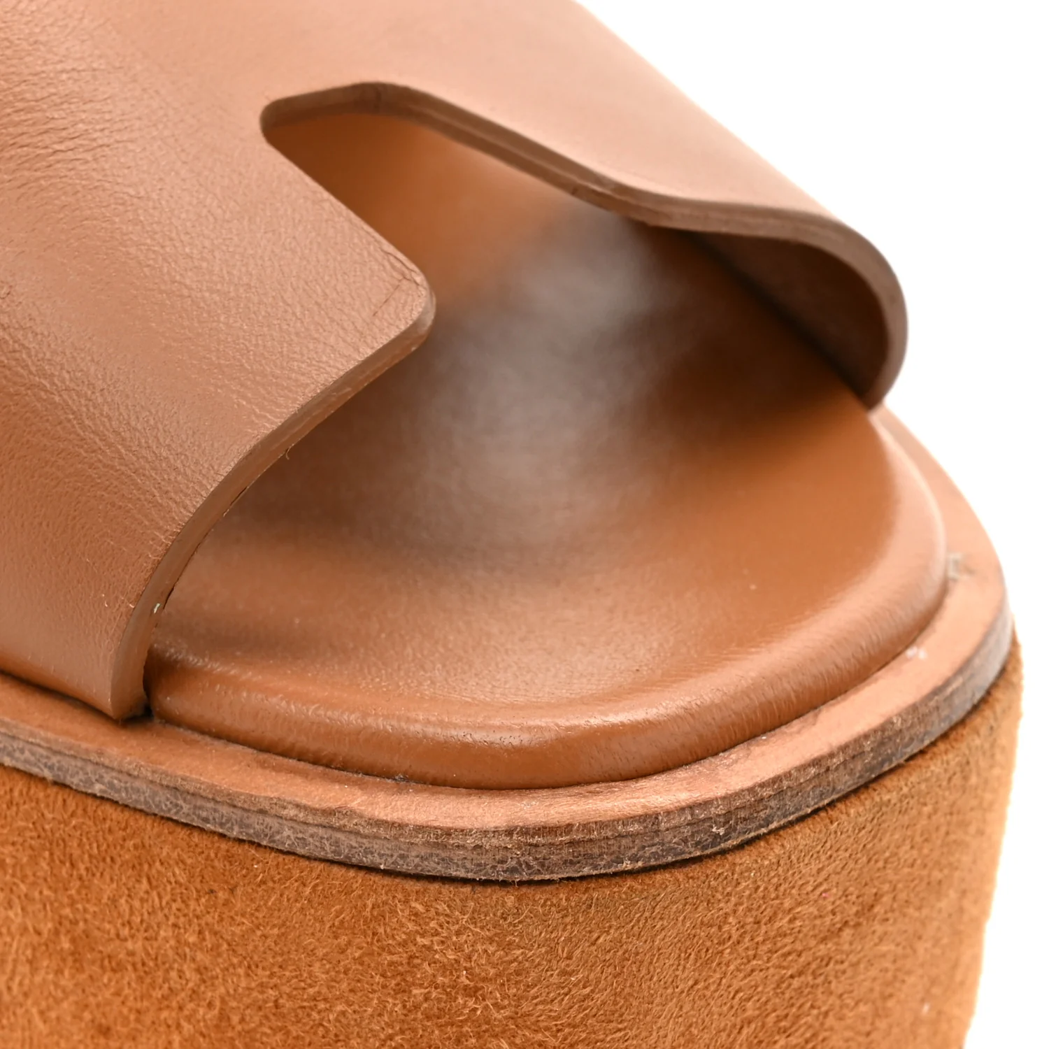 Calfskin Suede Goatskin Eze 30 Sandals 37 Marron Glaise - Image 14