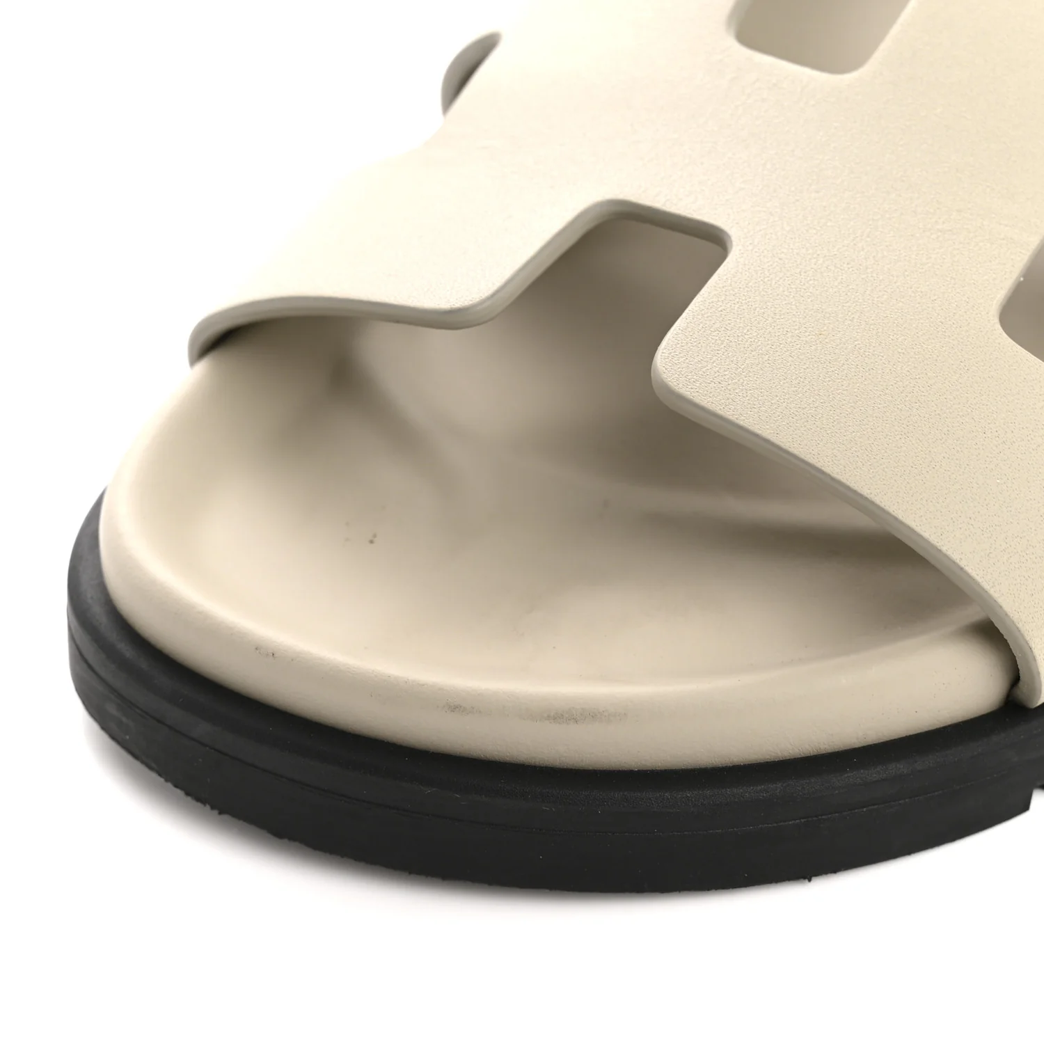 Calfskin Womens Chypre Sandals 35 Beige Mastic - Image 11