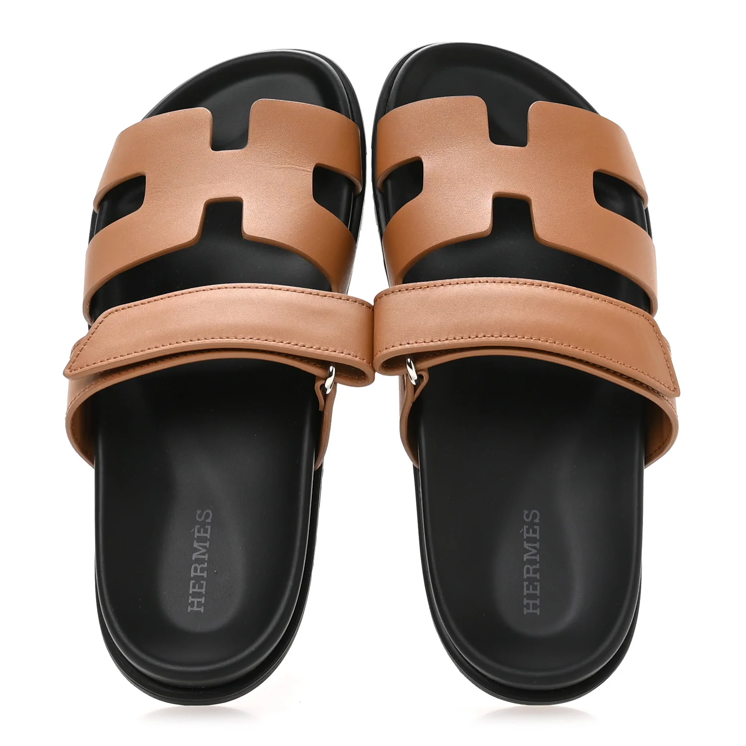 Calfskin Womens Chypre Sandals 36 Naturel - Image 2