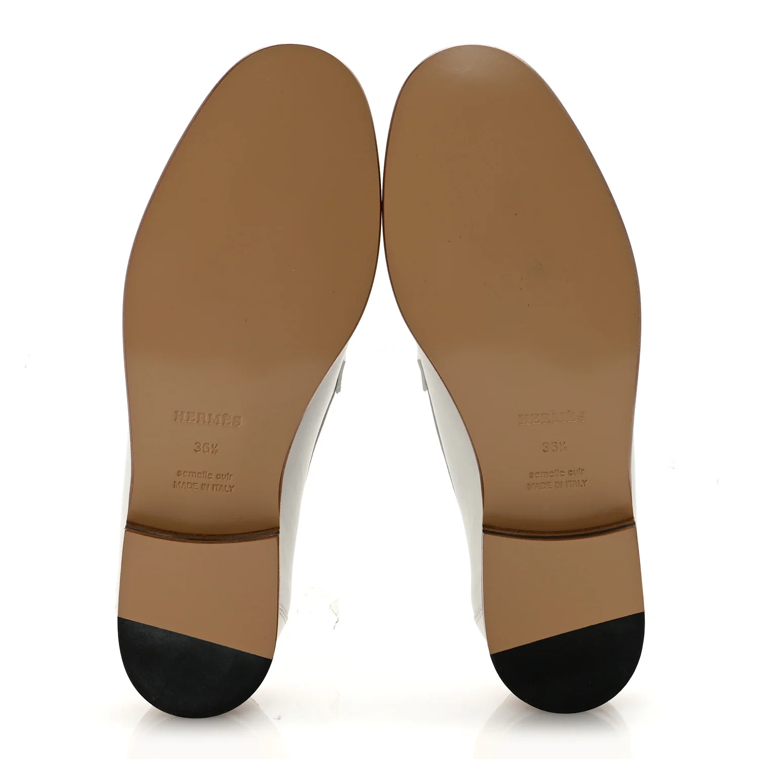 Calfskin Womens Destin Loafers 36.5 White - Image 6