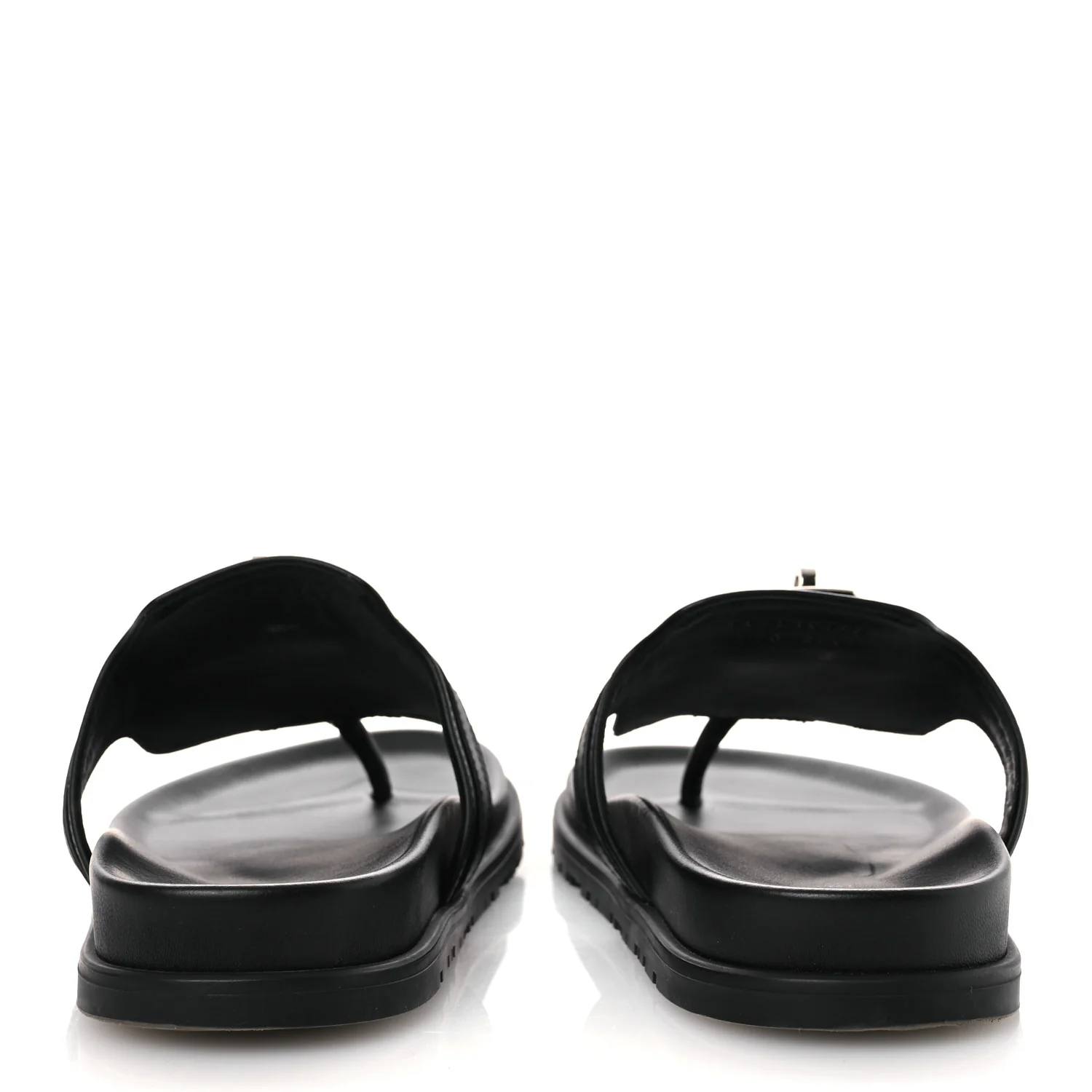 Calfskin Womens Empire Sandals 39 Black - Image 6