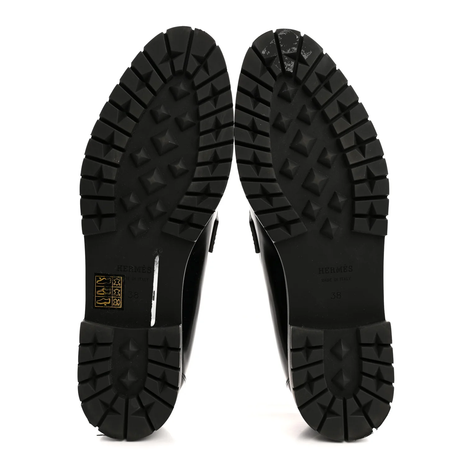 Calfskin Womens Faubourg Loafers 38 Black - Image 6