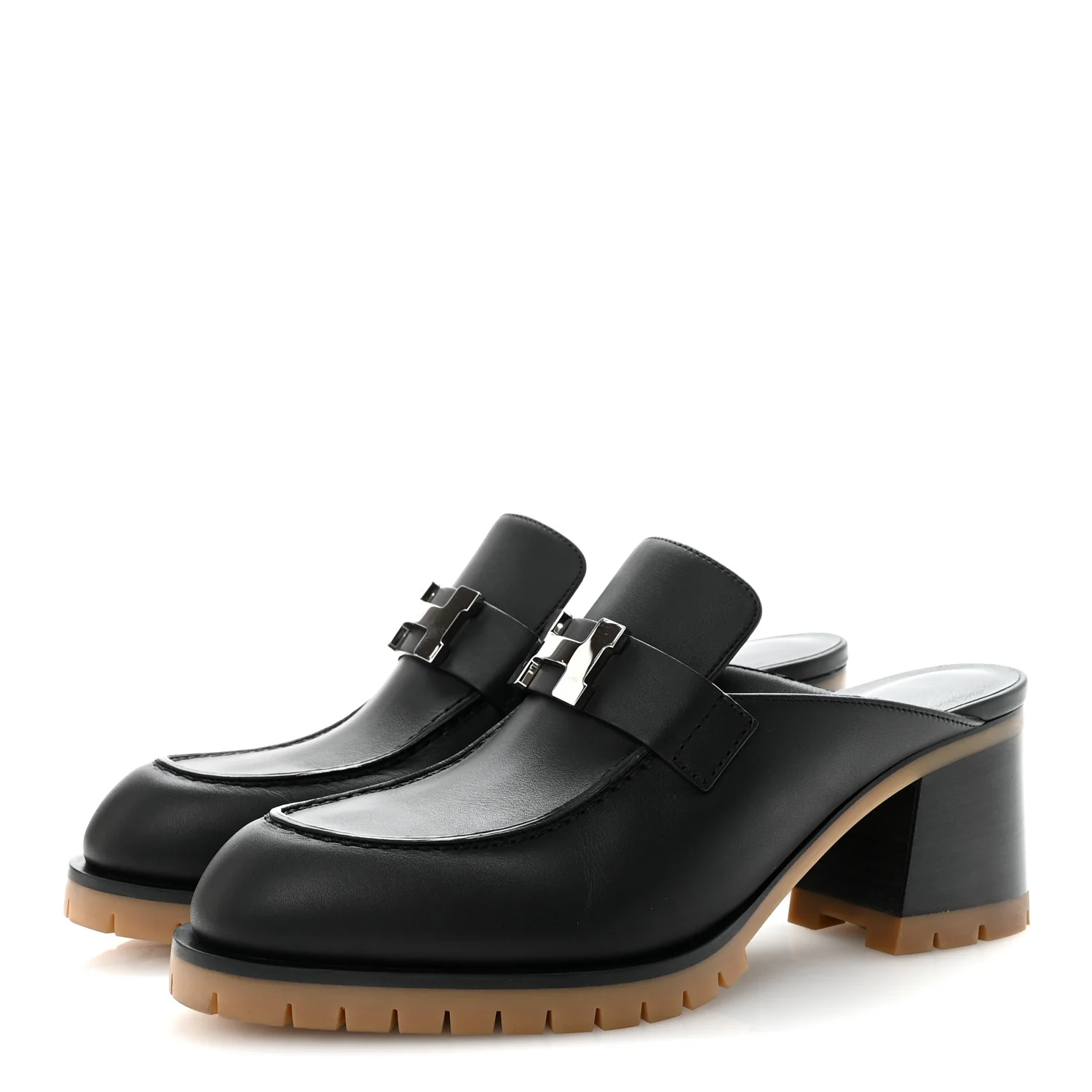 Calfskin Womens Flore 60 Mules 36 Black - Image 7
