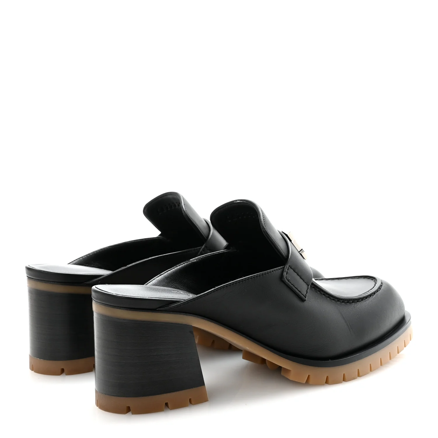 Calfskin Womens Flore 60 Mules 36 Black - Image 9