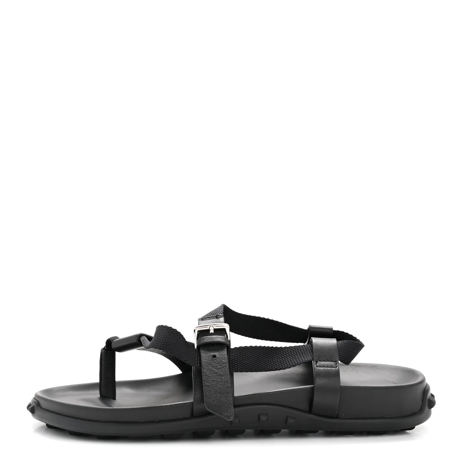 Calfskin Womens Inboard Sandals 38 Black
