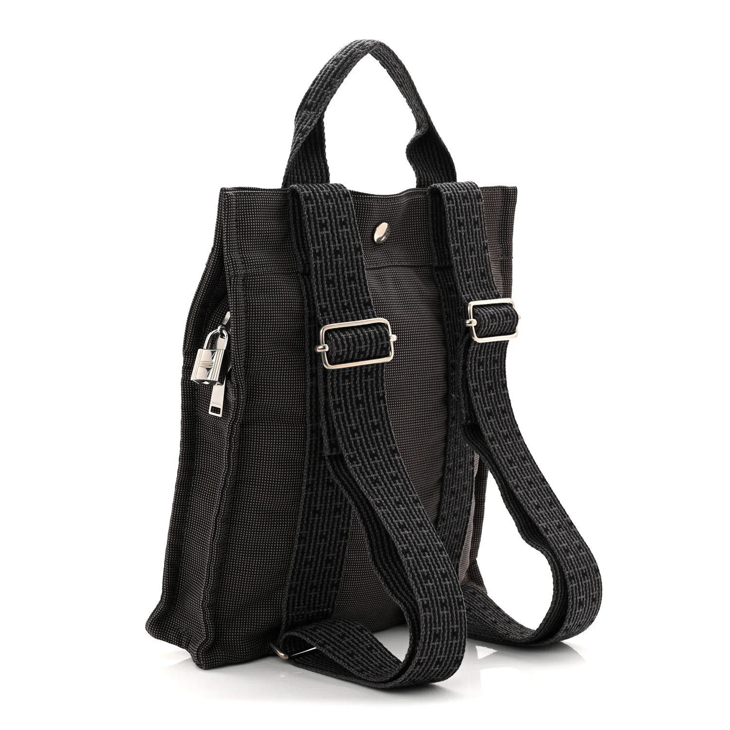 Canvas Herline Backpack Grey - Image 5