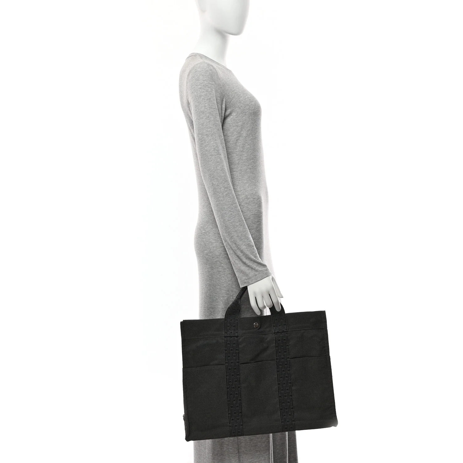Canvas Herline MM Tote Grey - Image 2