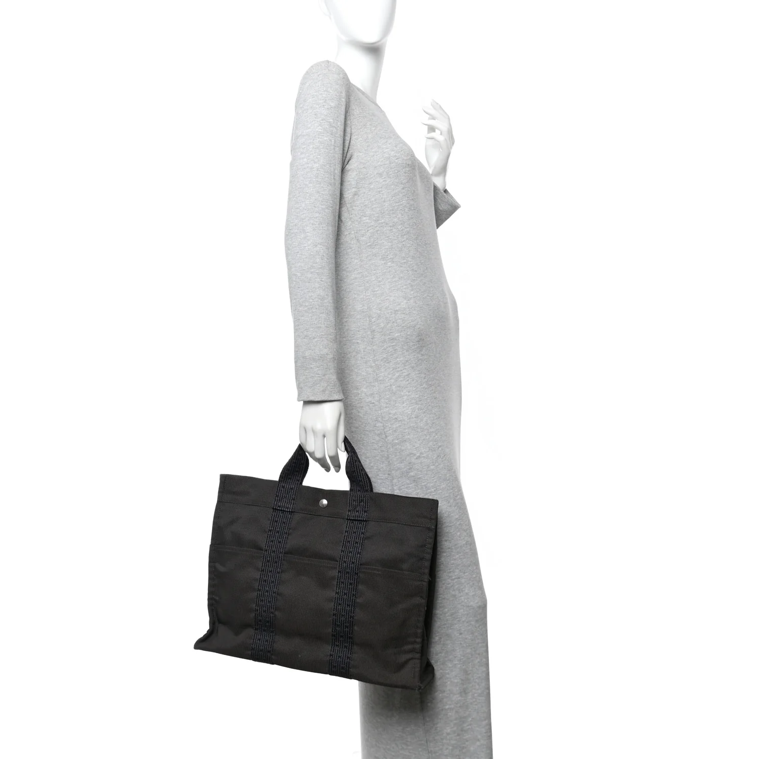 Canvas Herline MM Tote Grey - Image 2