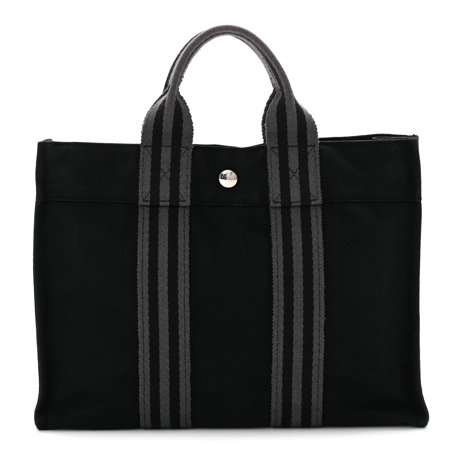 Canvas Herline PM Tote  Black