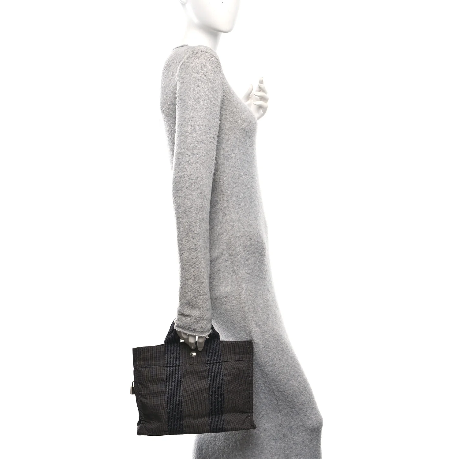 Canvas Herline PM Tote Grey - Image 2