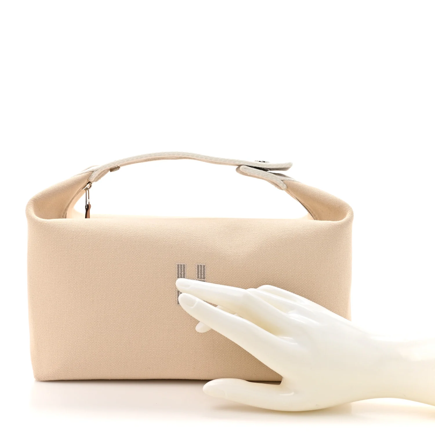 Canvas Large Bride-A-Brac Pouch Natural - Image 2