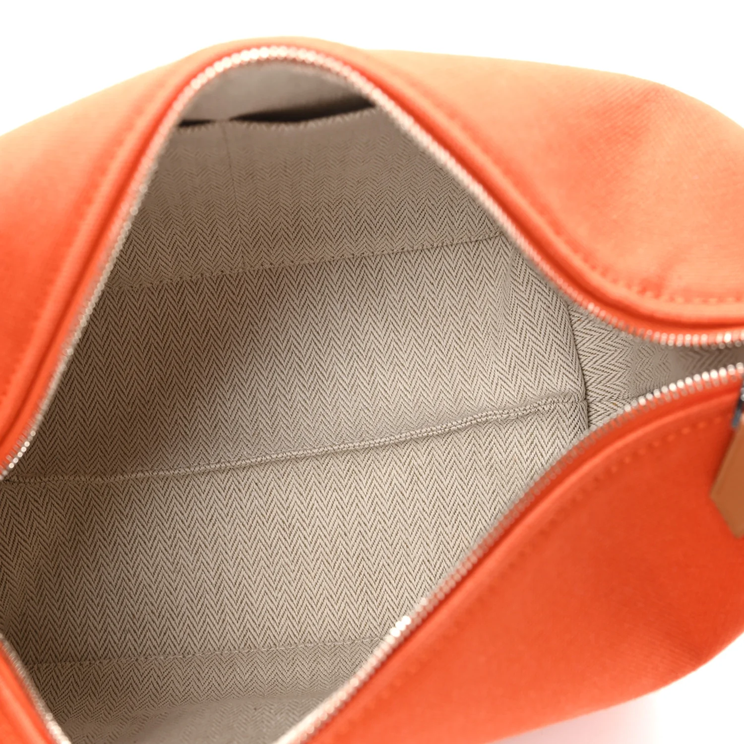Canvas Small Bride-A-Brac Pouch  Orange Burgundy - Image 5