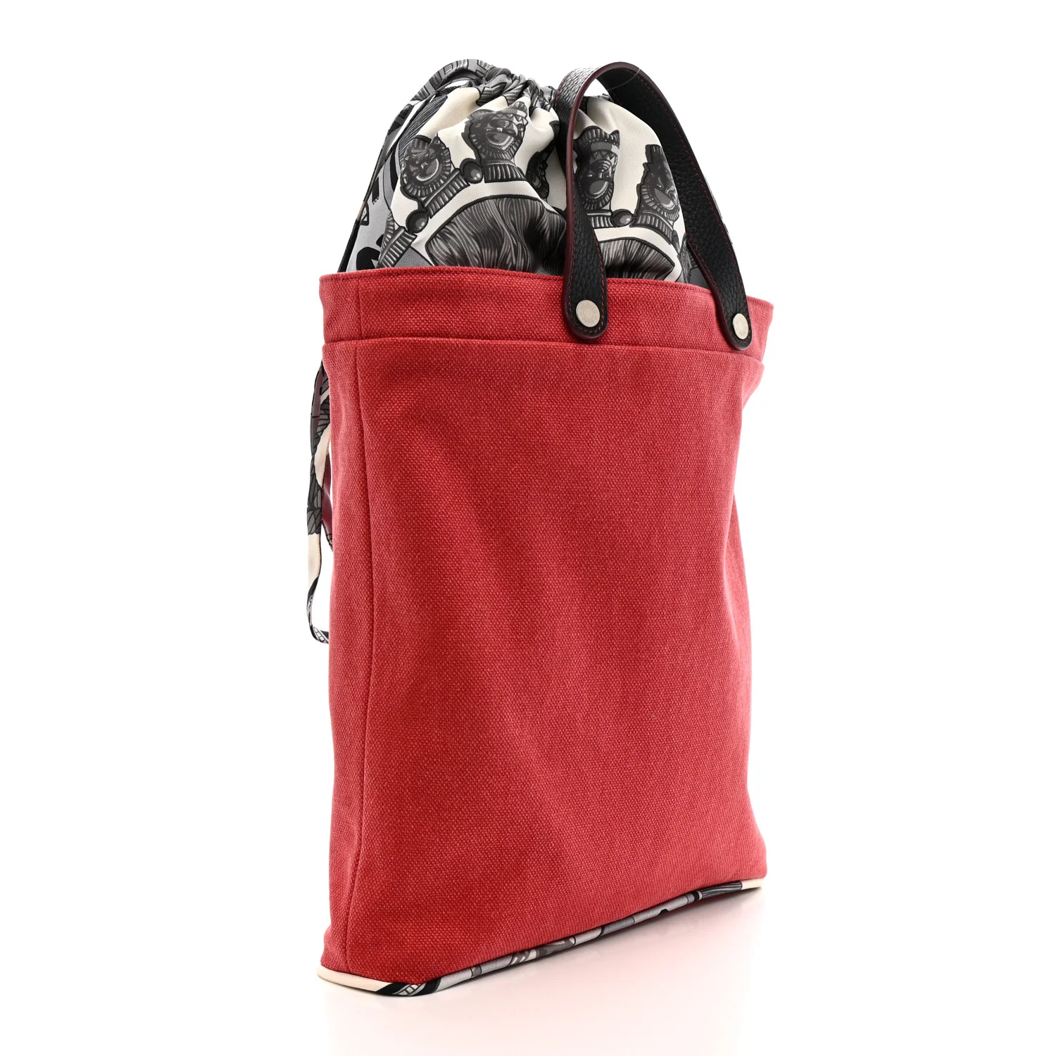 Canvas Taurillon Silk Petit H Tote Multicolor - Image 3
