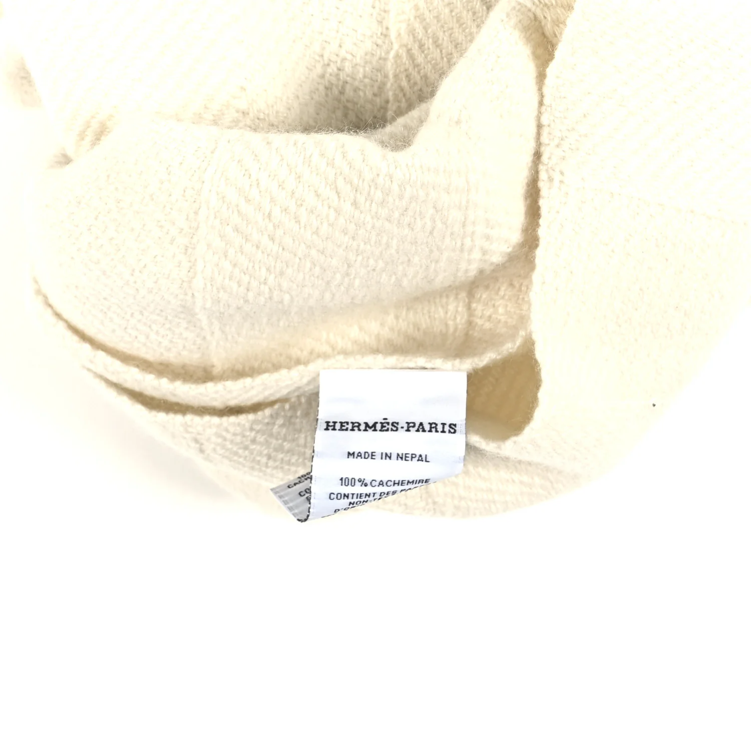 Cashmere Fringe Rayee H Stole Blanc Casse - Image 8
