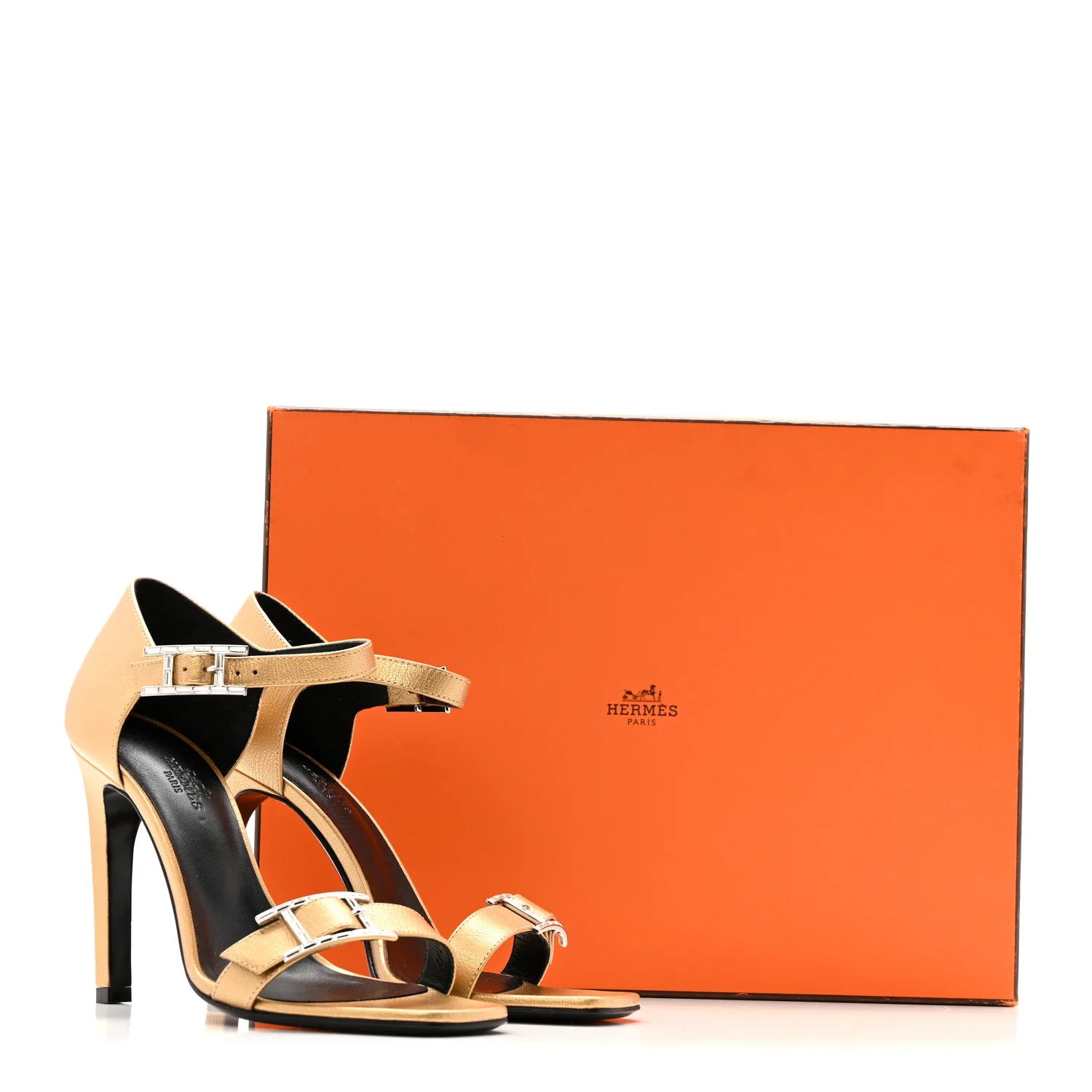 Chevre Judy 105 Sandals 37.5 Dore - Image 10