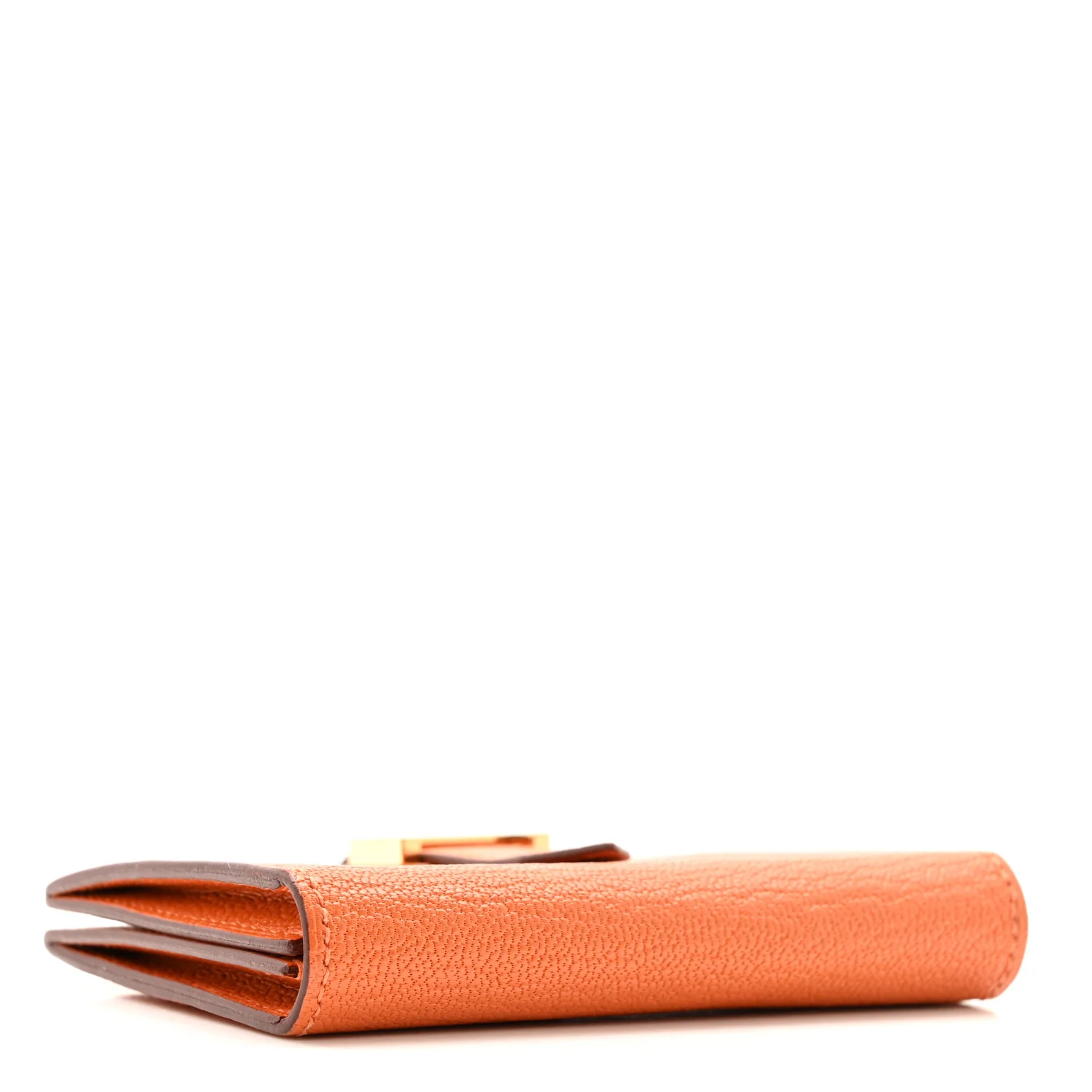 Chevre Mysore Bearn Card Holder Wallet Orange - Image 4
