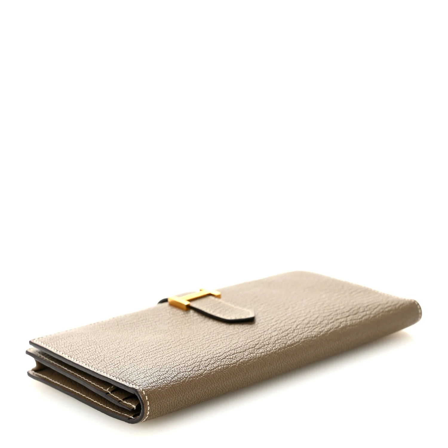 Chevre Mysore Bearn Gusset Wallet Etoupe - Image 4
