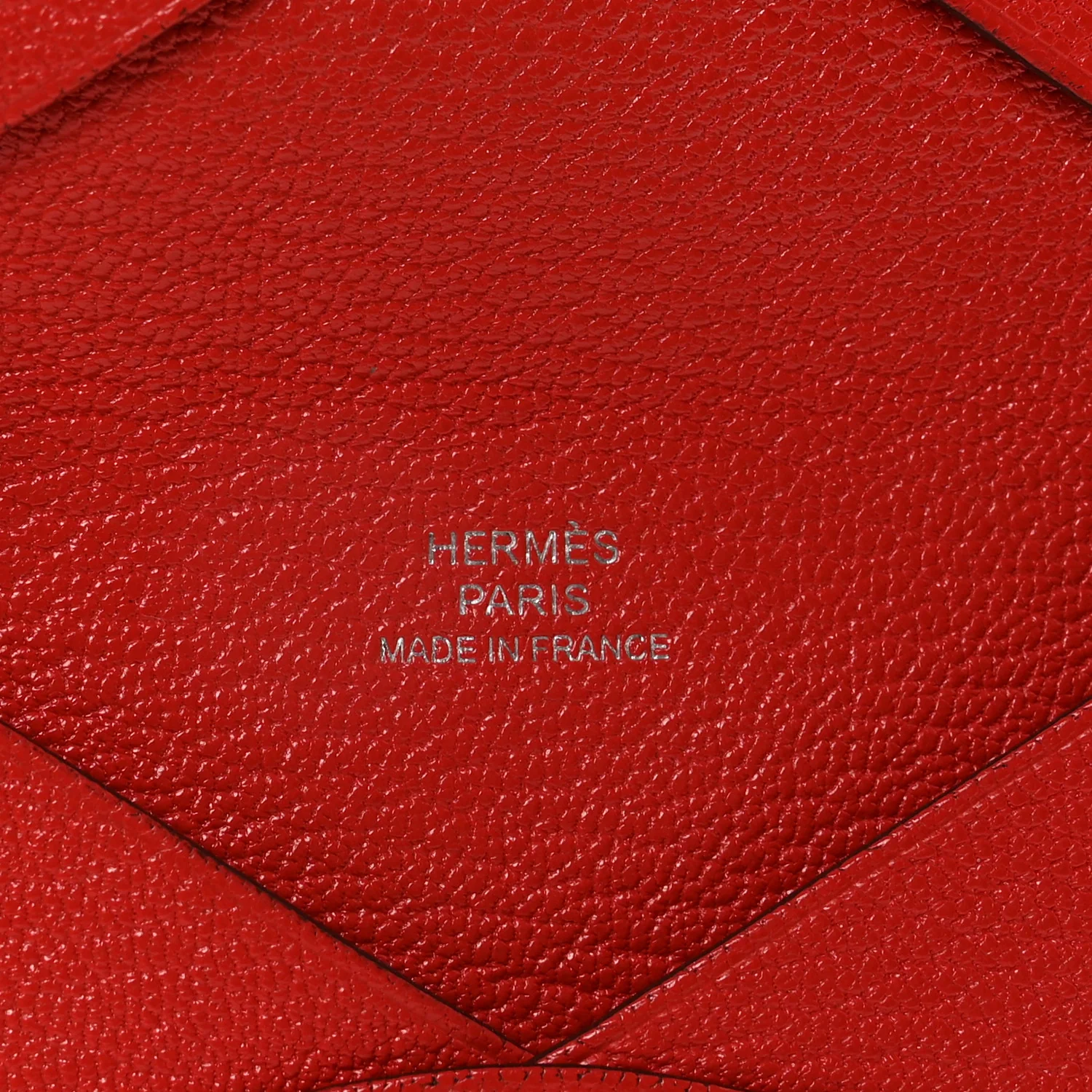 Chevre Mysore Calvi Card Case Rouge Tomate - Image 6