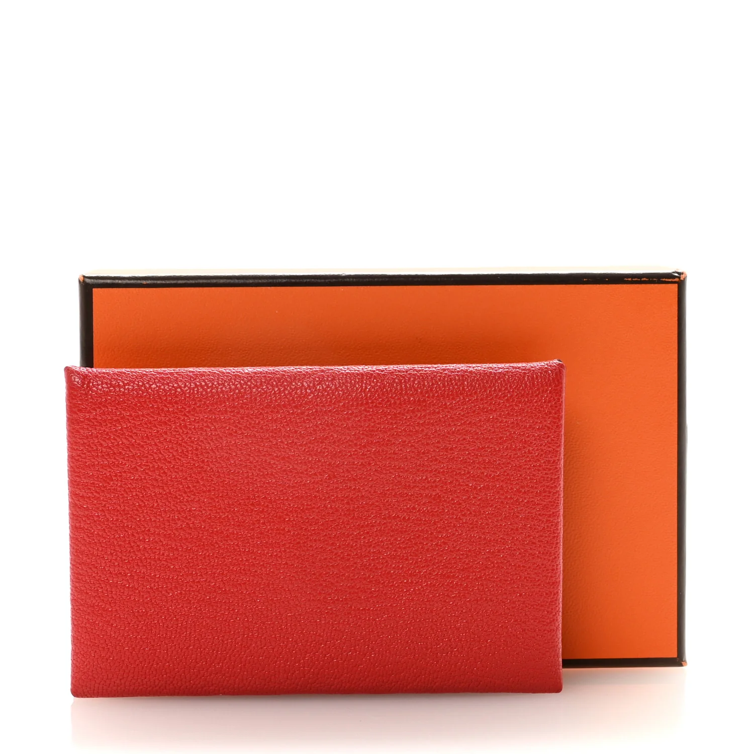 Chevre Mysore Calvi Card Case Rouge Tomate - Image 7