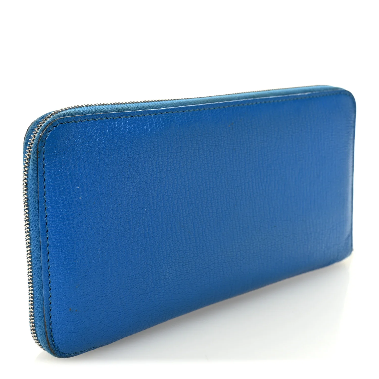 Chevre Mysore Evelyne Long Wallet Bleu Hydra - Image 3