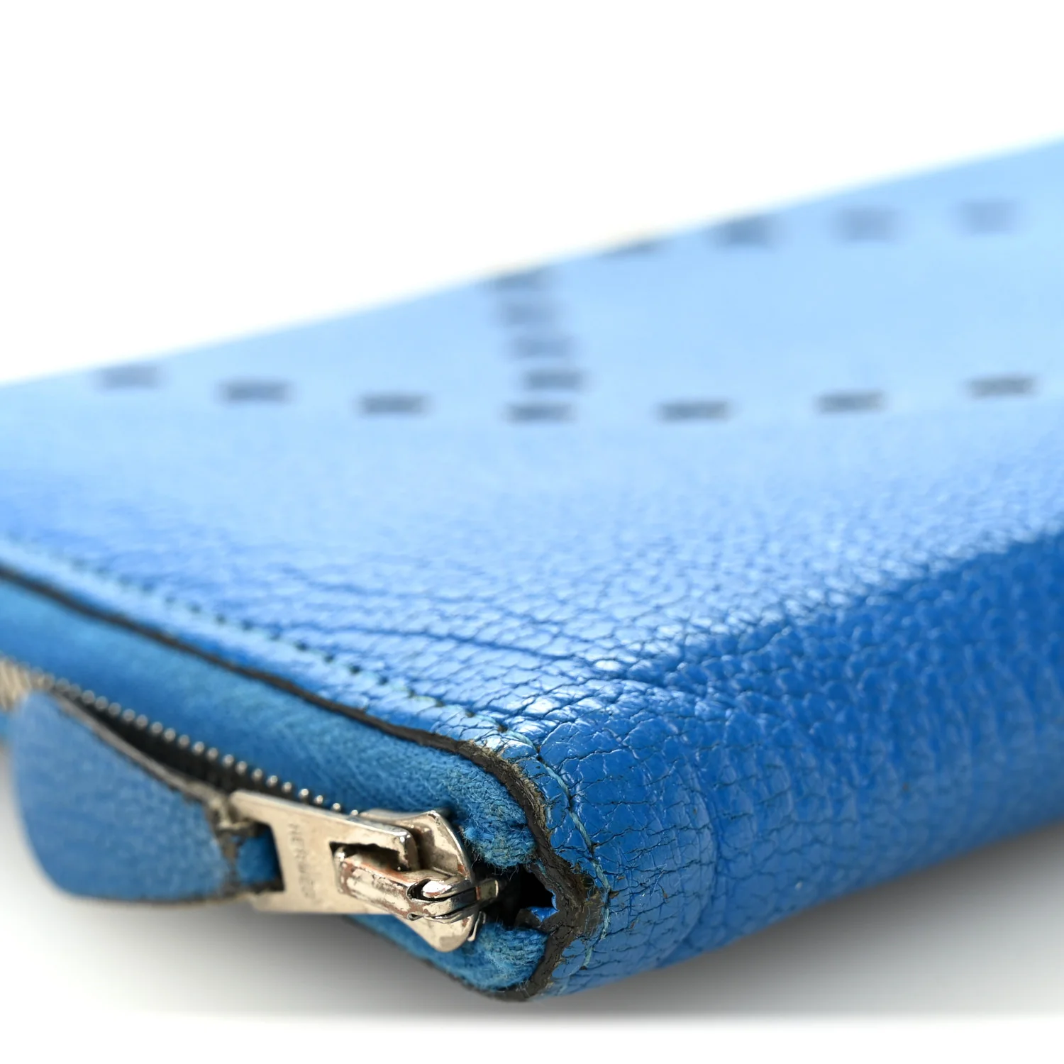 Chevre Mysore Evelyne Long Wallet Bleu Hydra - Image 8