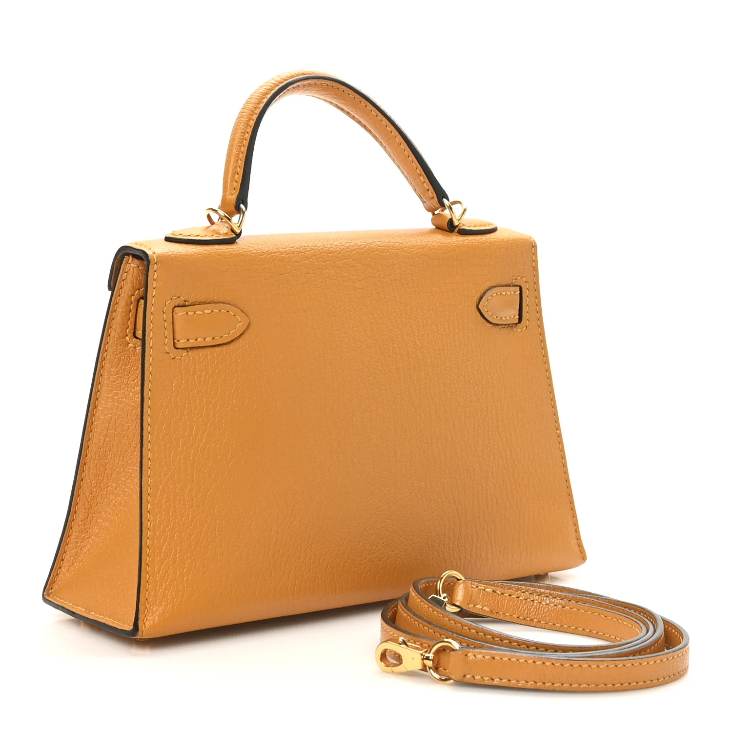 Chevre Mysore Mini Kelly Sellier 20 Jaune D'or - Image 3