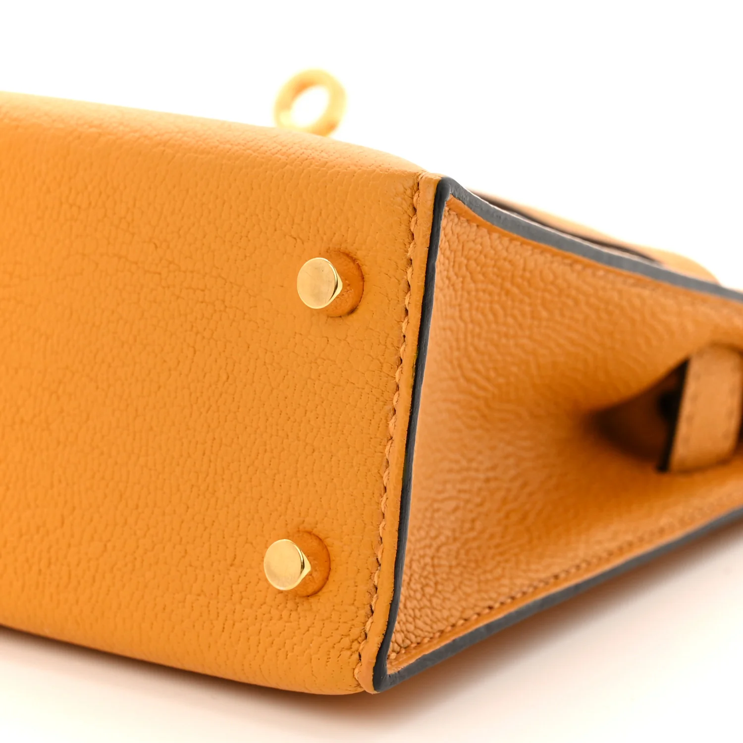 Chevre Mysore Mini Kelly Sellier 20 Jaune D'or - Image 10