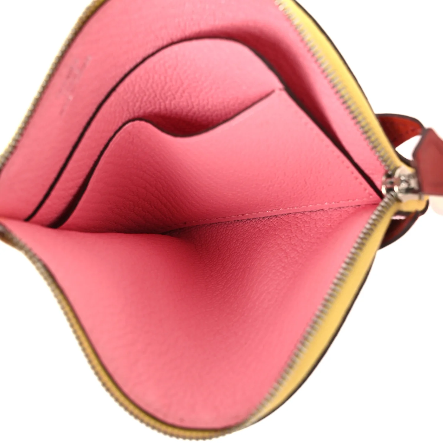 Chevre Mysore Paddock Change Purse Rose Confetti Brique - Image 5