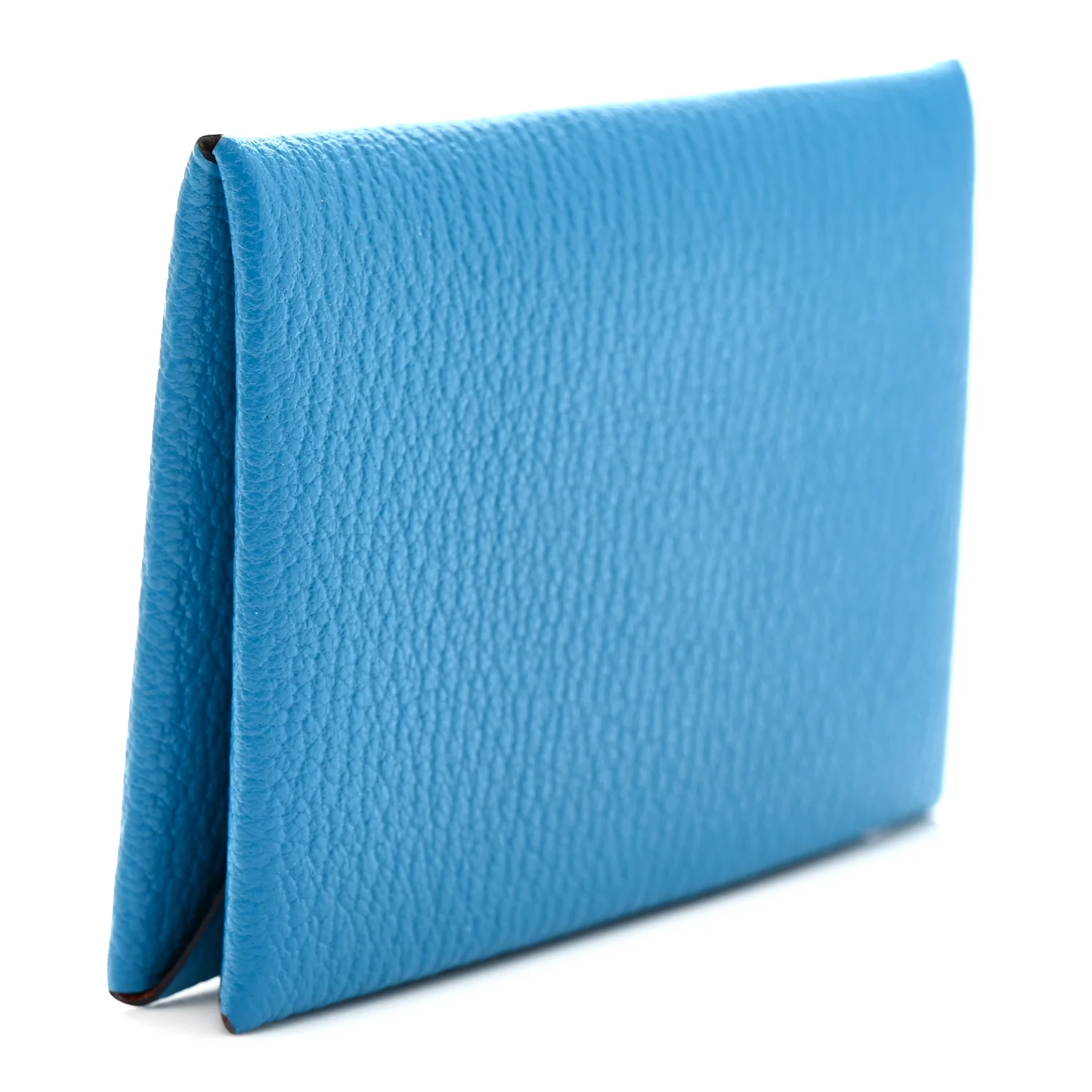 Chevre Mysore Verso Calvi Card Case Bleu Frida Cuivre - Image 3