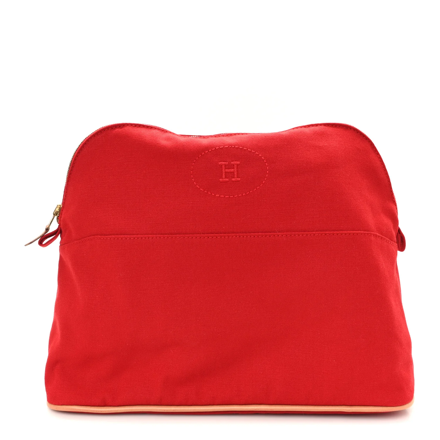 Cotton Bolide Travel Cosmetic Pouch Rouge