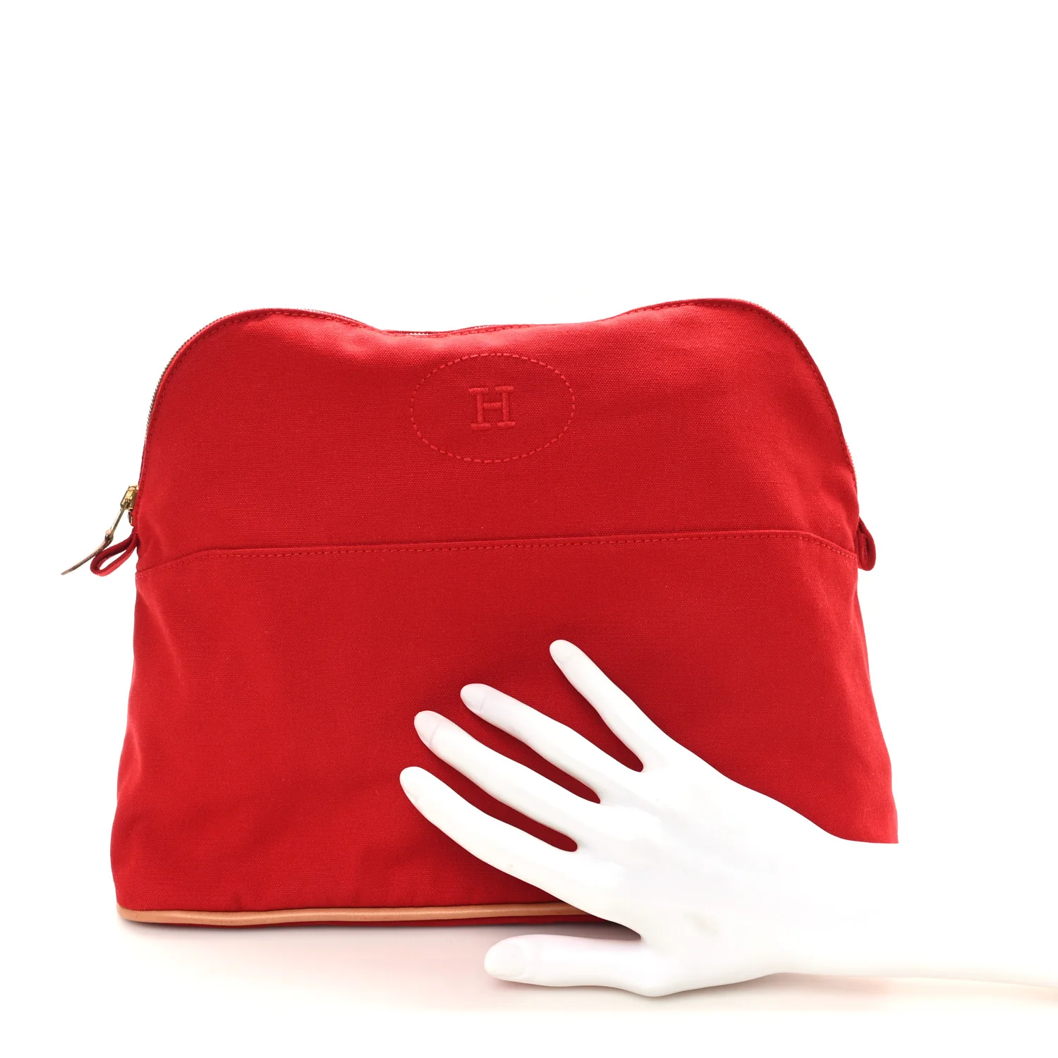 Cotton Bolide Travel Cosmetic Pouch Rouge - Image 2
