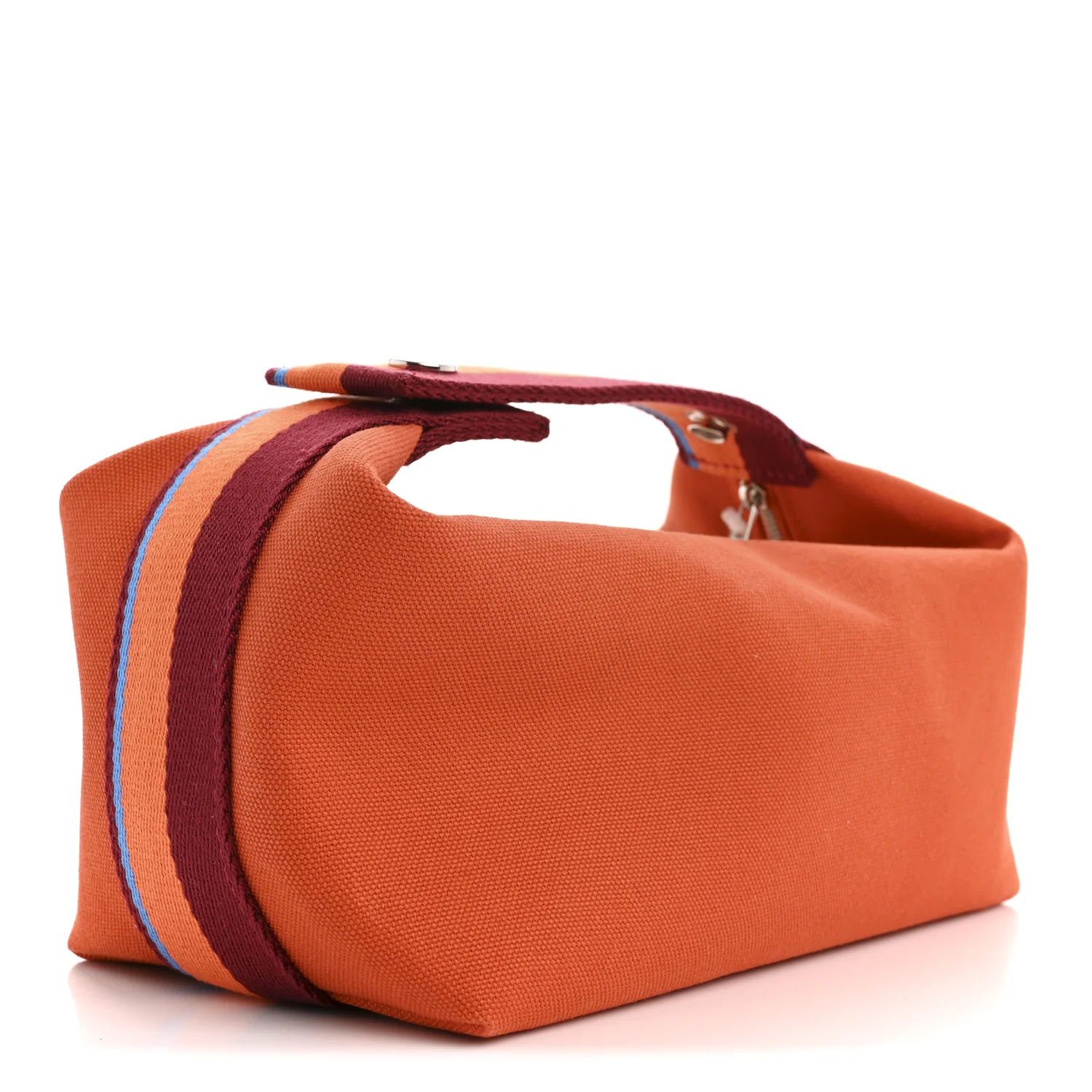 Cotton Canvas H Pavillon Small Bride-A-Brac Pouch Orange Feu - Image 3