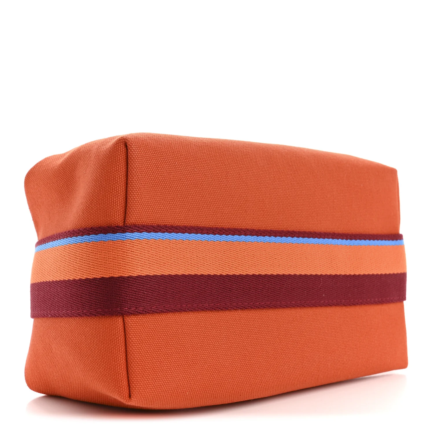 Cotton Canvas H Pavillon Small Bride-A-Brac Pouch Orange Feu - Image 4