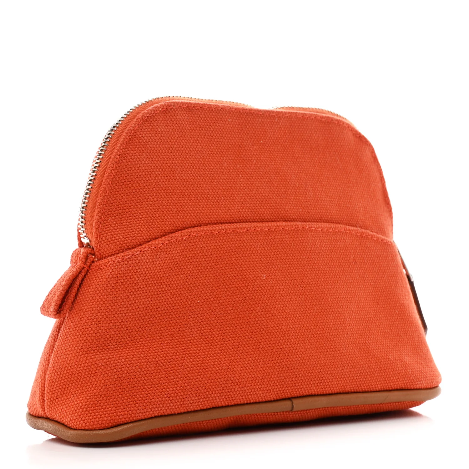 Cotton Canvas Mini Bolide Travel Cosmetic Pouch Feu - Image 3