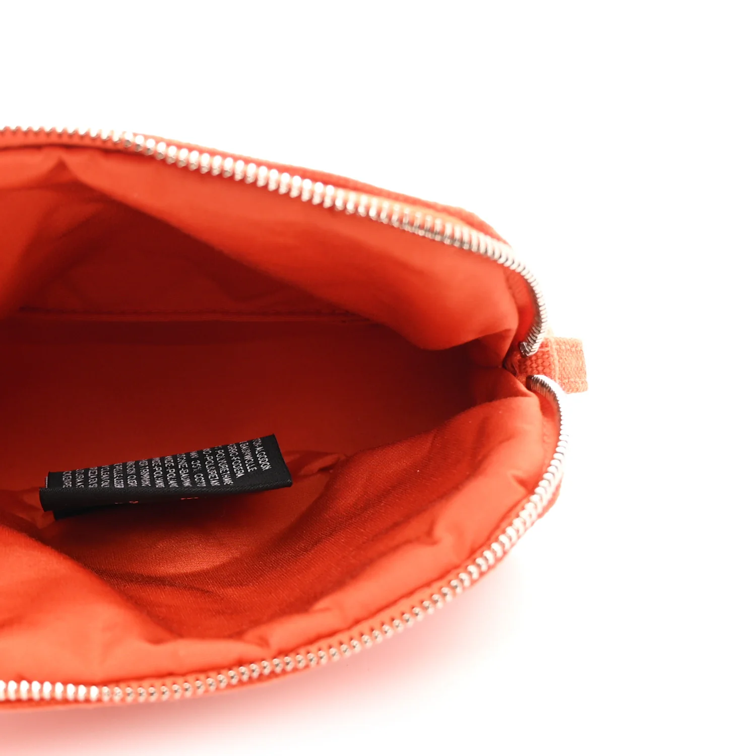 Cotton Canvas Mini Bolide Travel Cosmetic Pouch Feu - Image 5