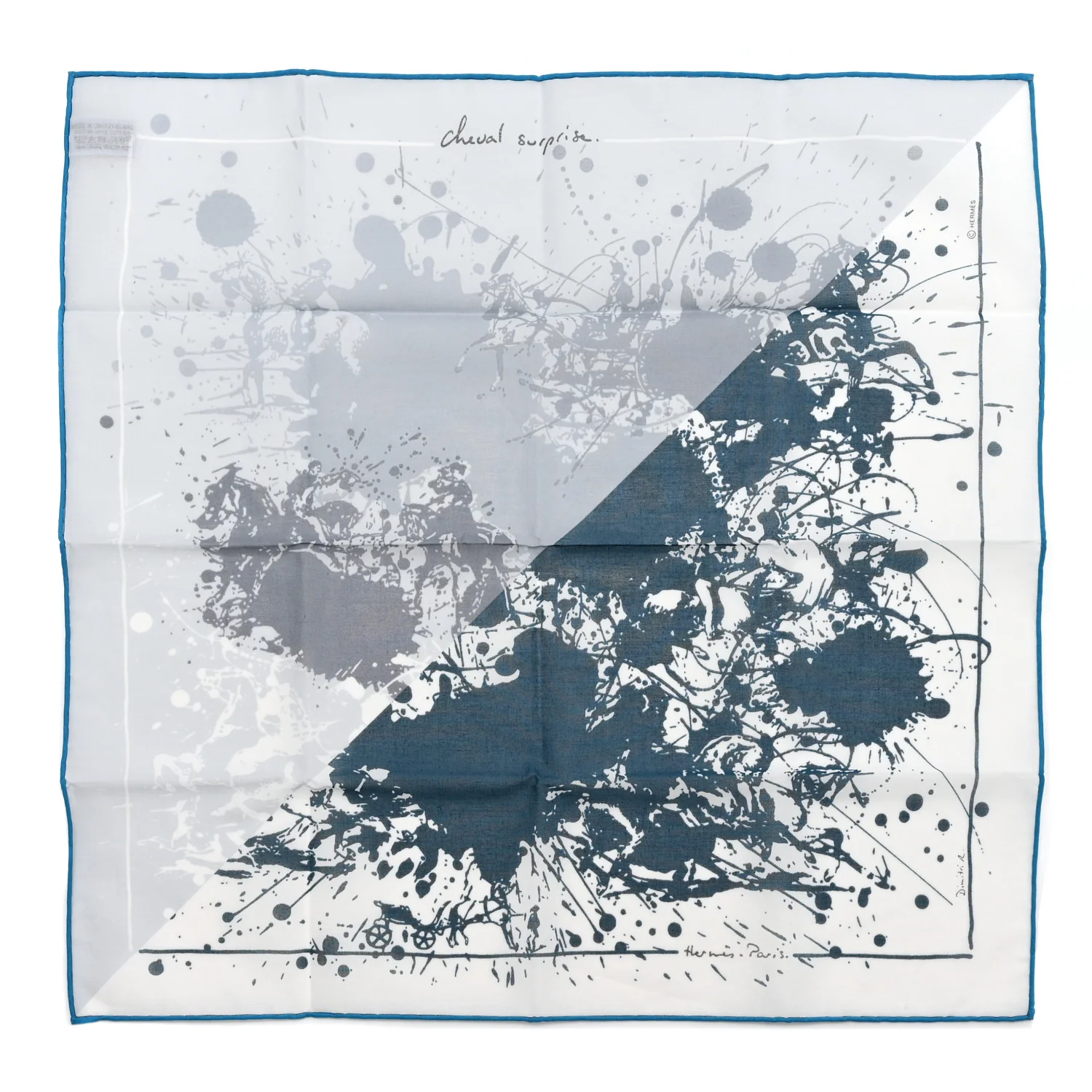 Cotton Cheval Surprise Remix Pocket Square