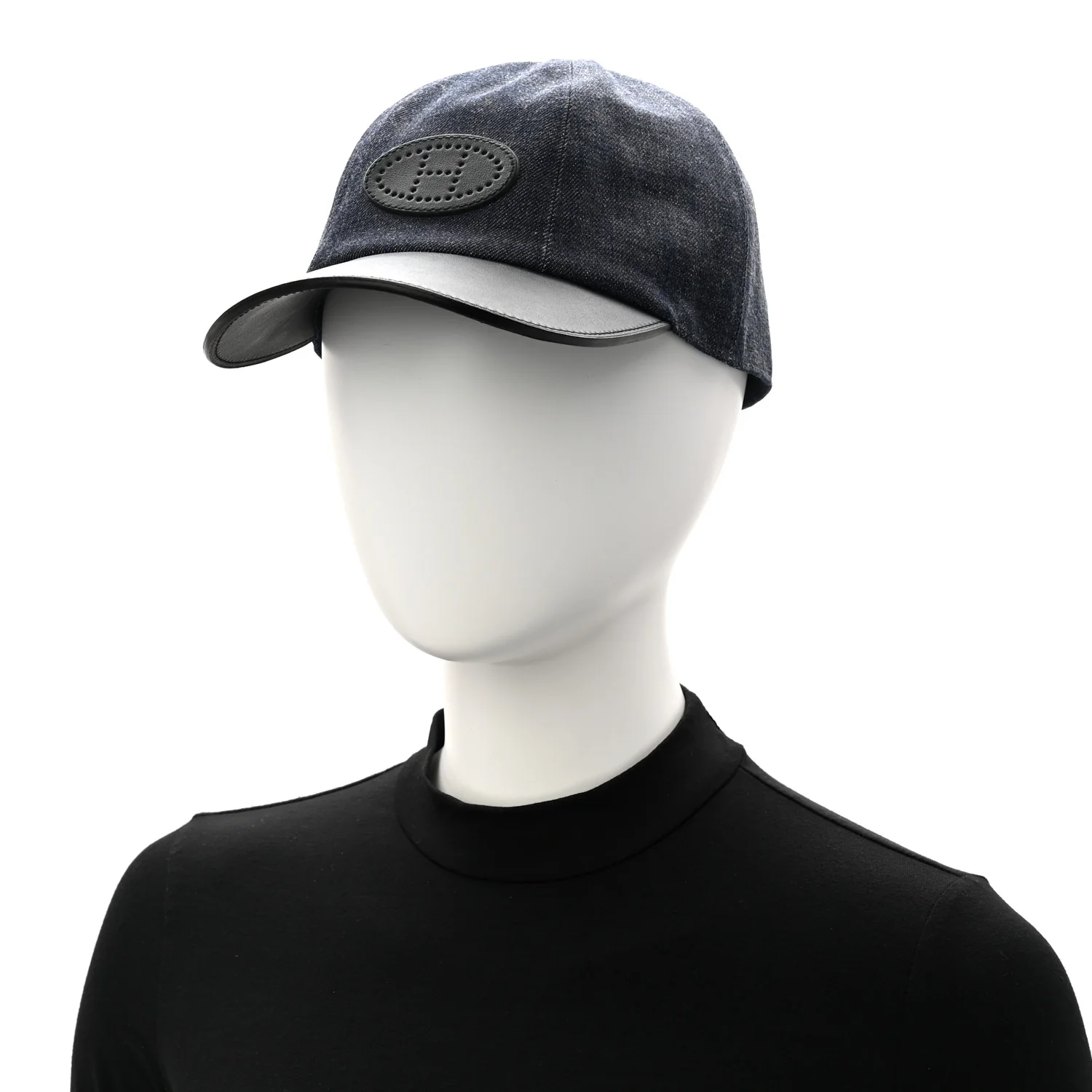 Cotton Denim Swift Sevres Evelyne Cap 59 Indigo Black - Image 2