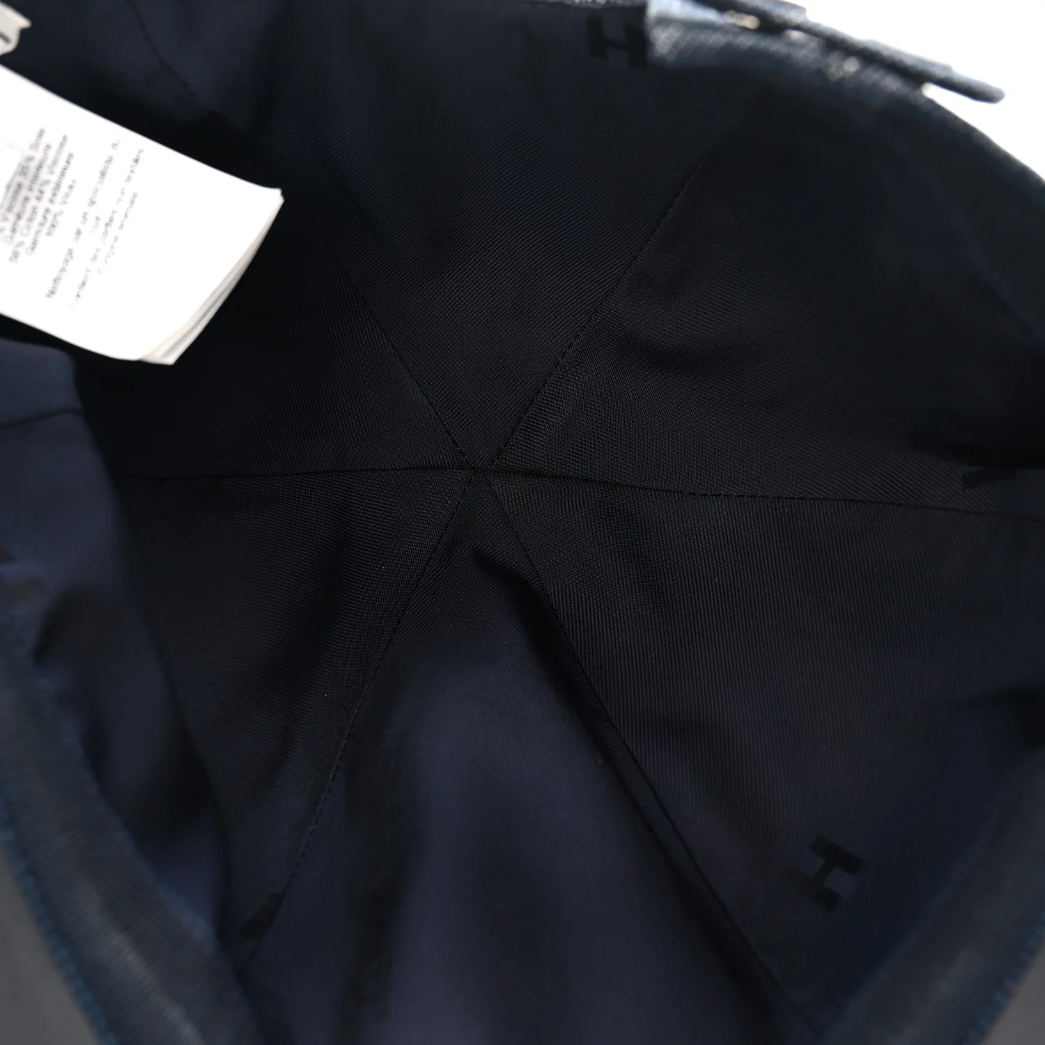 Cotton Denim Swift Sevres Evelyne Cap 59 Indigo Black - Image 7