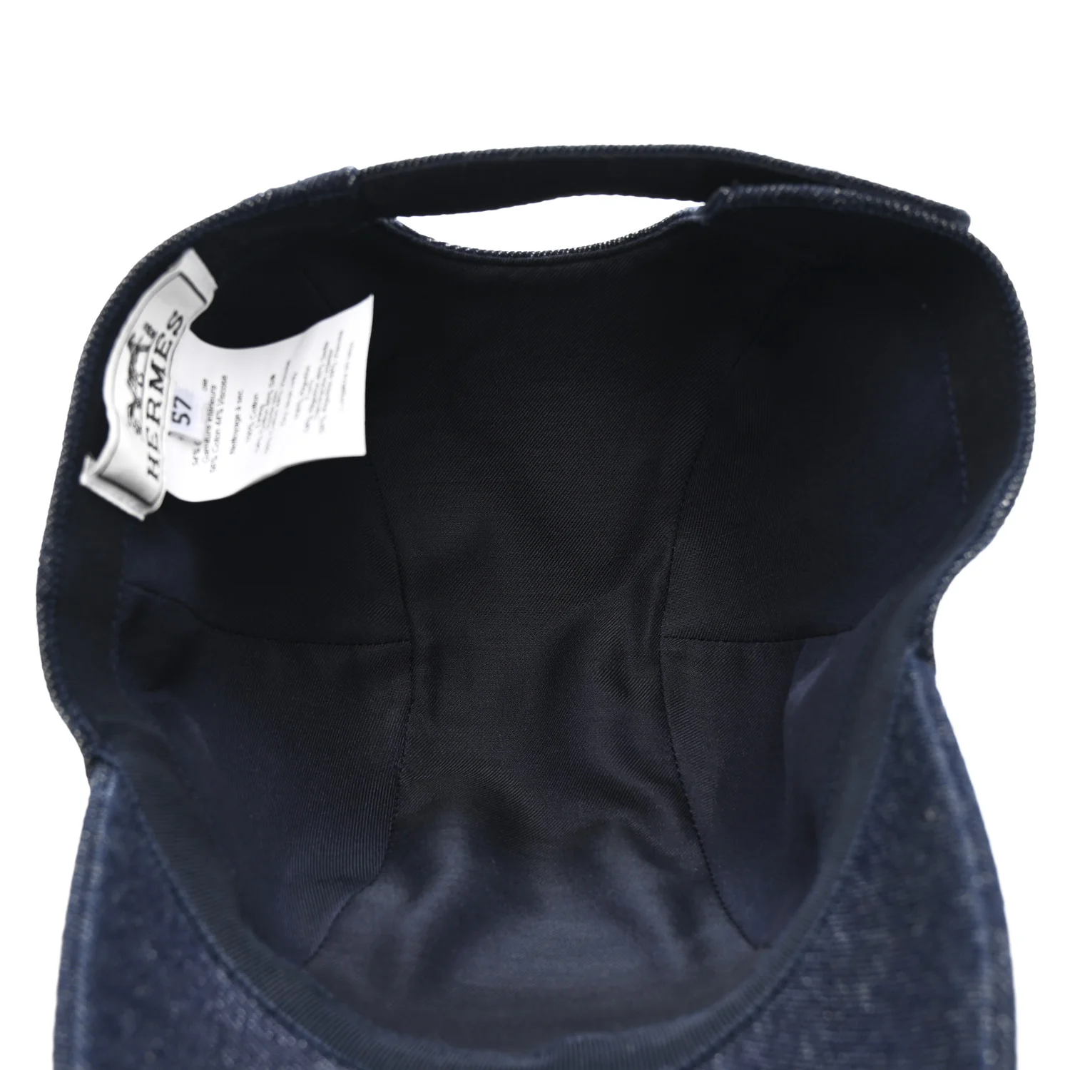 Denim Embroidered Davis Emile Hat 57 Indigo - Image 7