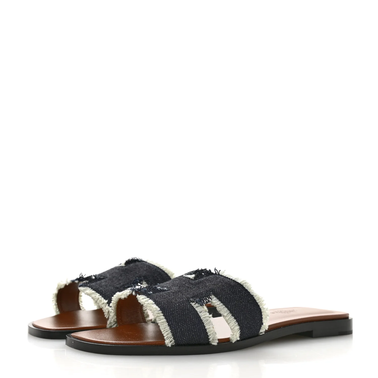 Denim Oran Fringe Sandals 36.5 Bleu Brut - Image 4
